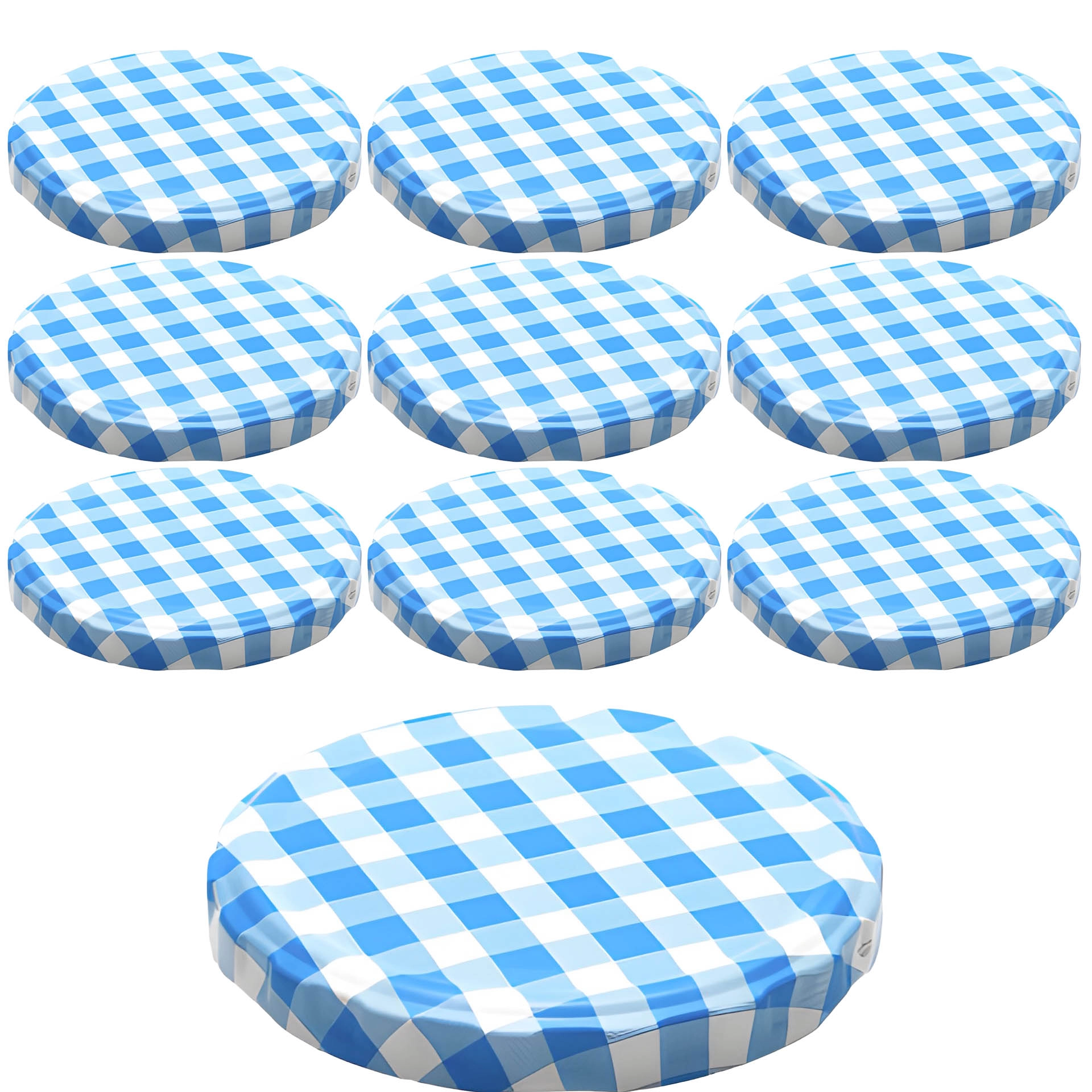 TO  82 kariert blau/weiß ster., 10 Stück