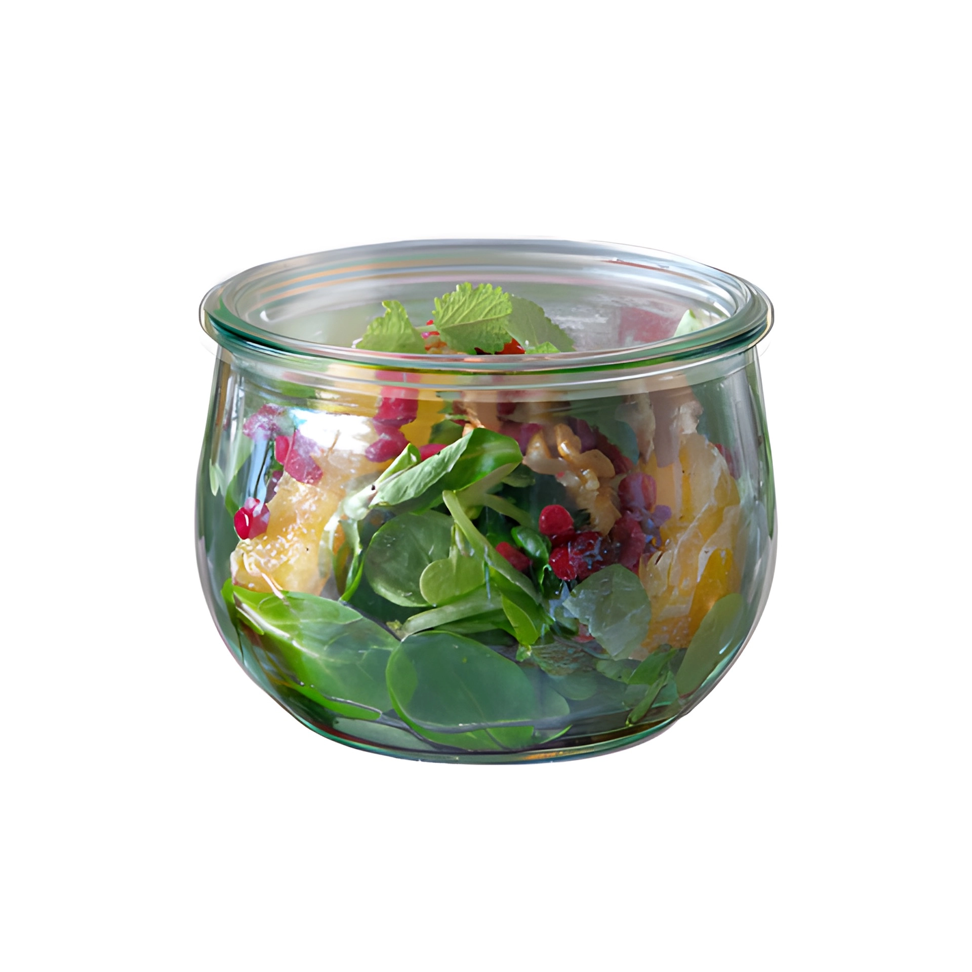 WECK-Tulpenglas 580 ml mit Klarsichtdeckel, 6er Set