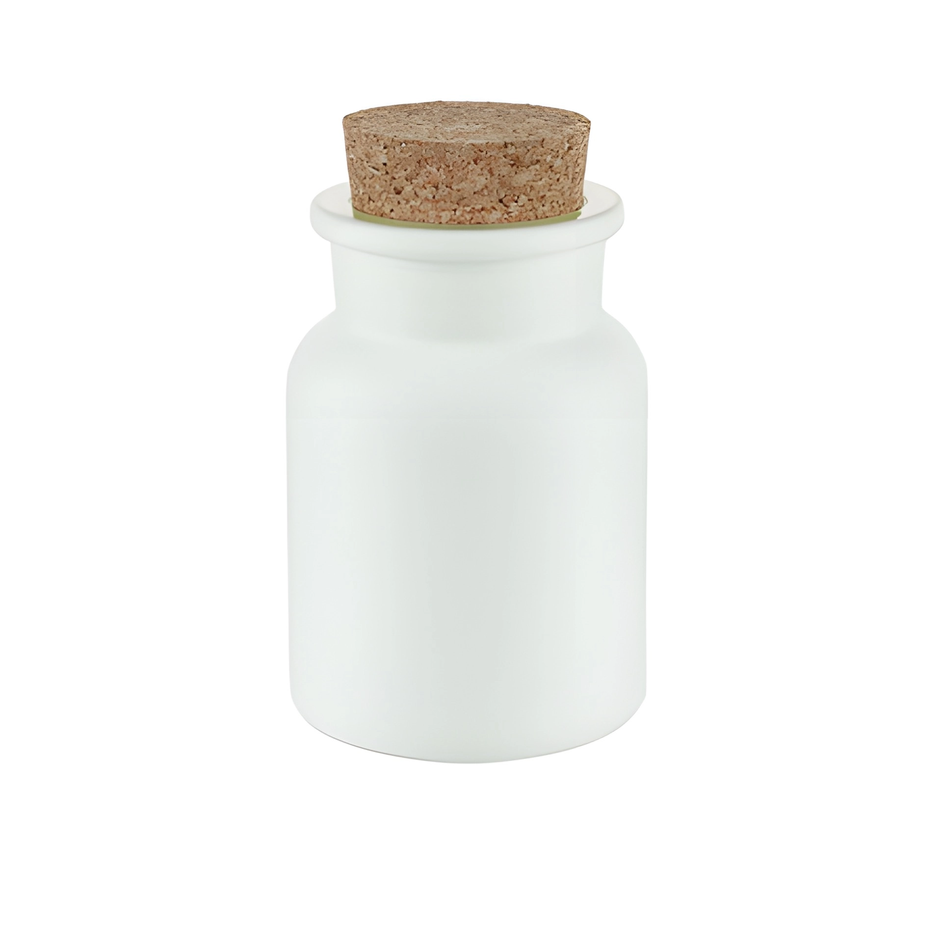 Korkenglas 150 ml weiß matt beschichtet