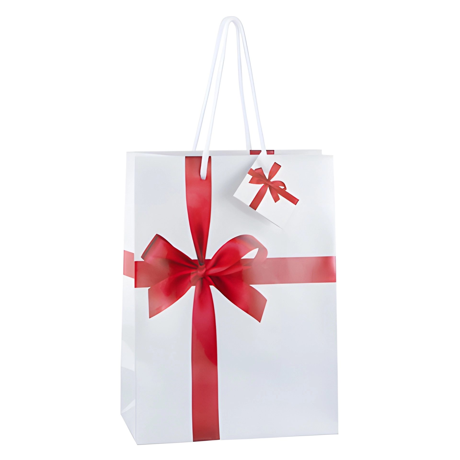 Geschenktüte 'Geschenk mit Schleife', mittel