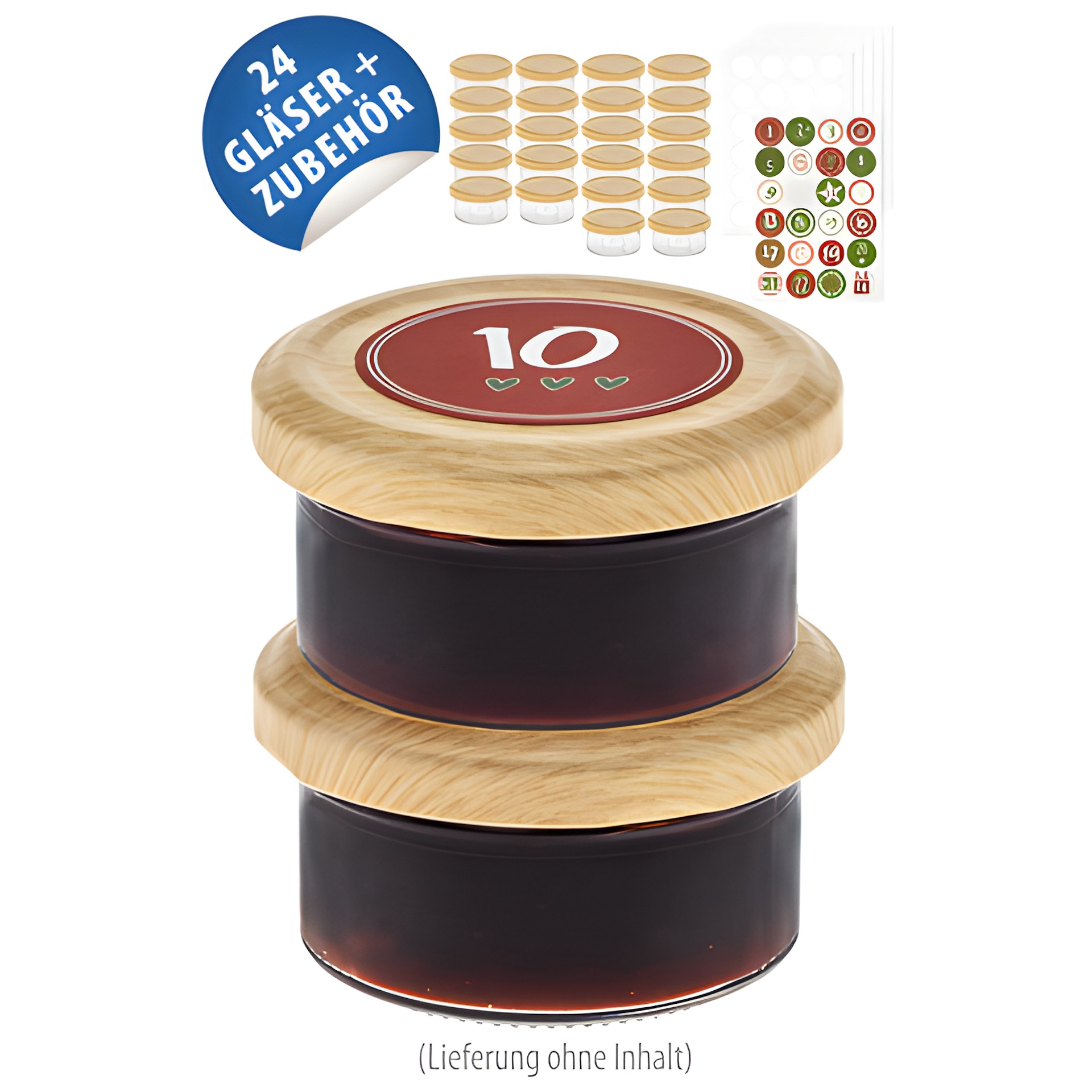 Adventskalender-Set 'Stapelglas'