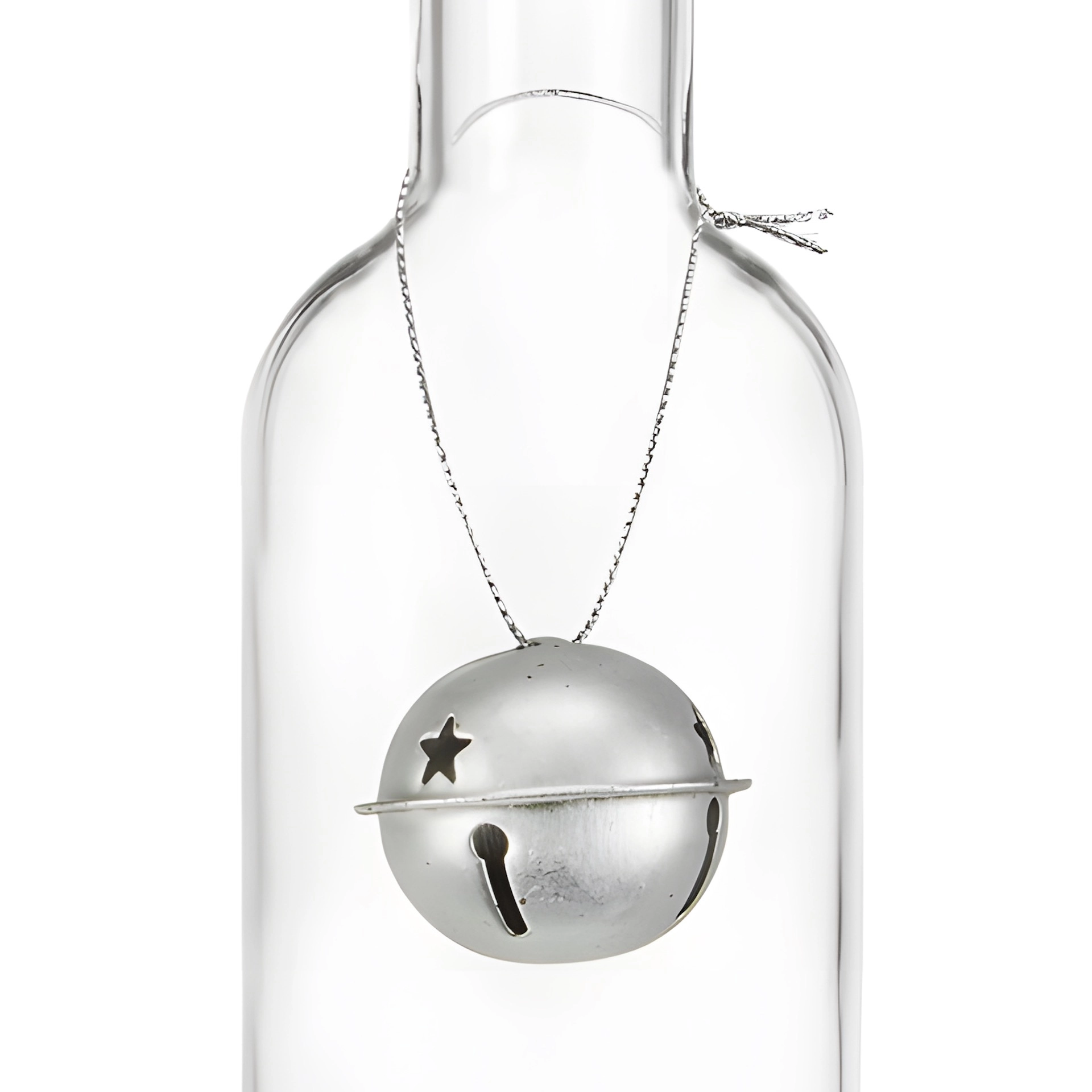Metallanhänger 'Weihnachtsglocke' silber, 6er Set
