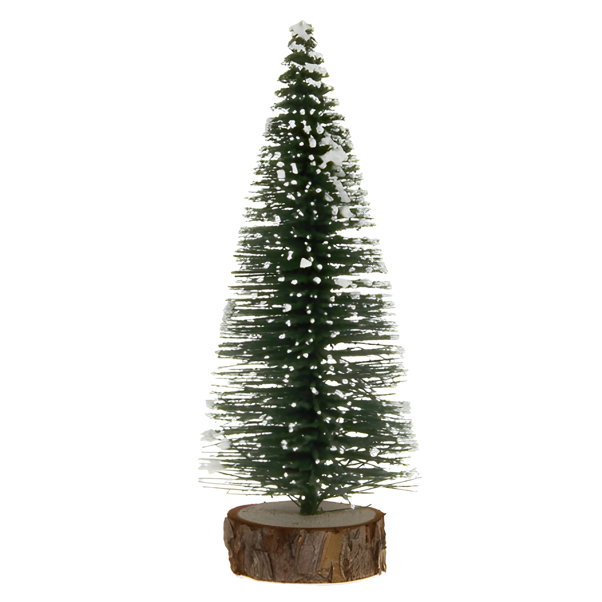Deko-Tannenbaum mit Holzfuß, 10 cm