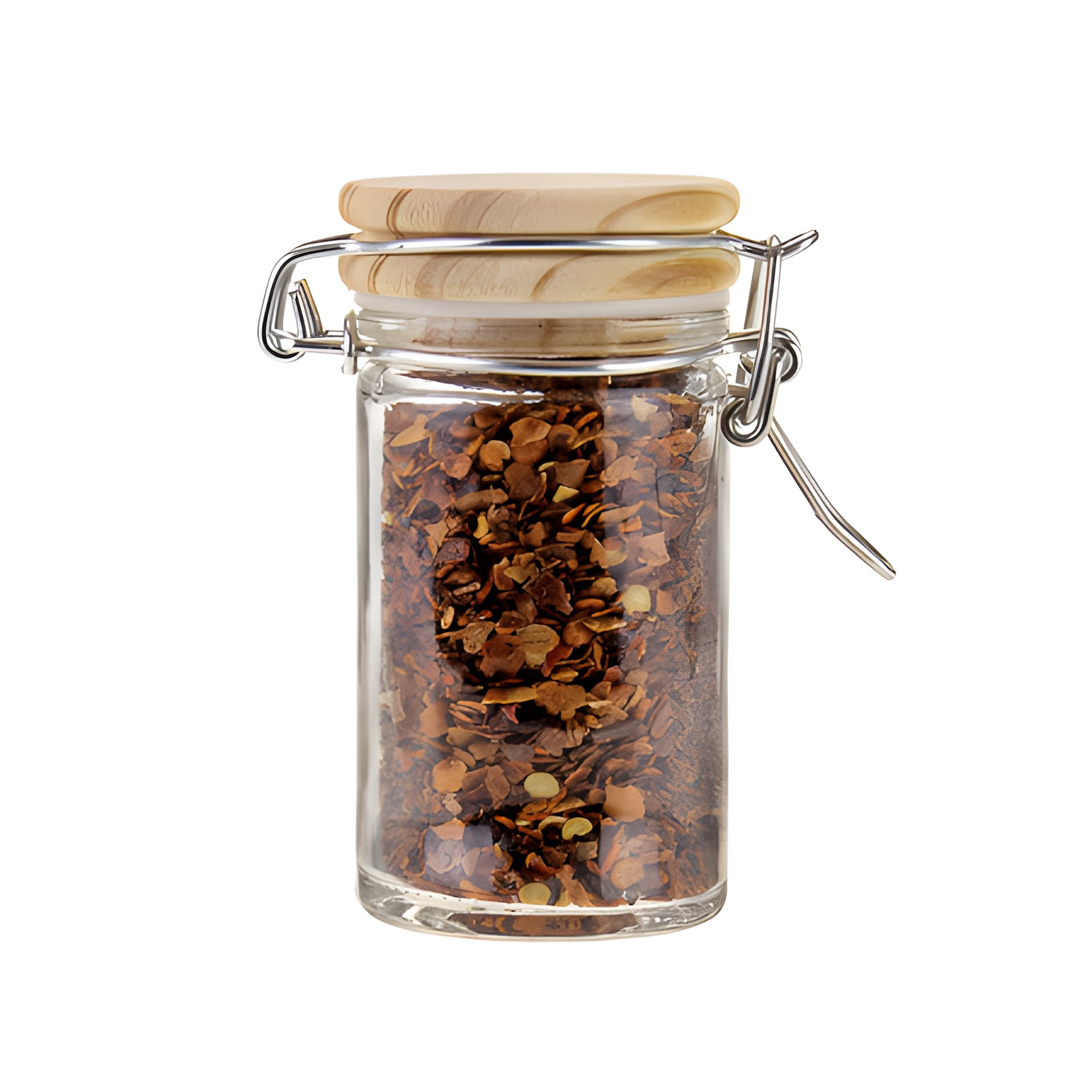 Bügelglas   60 ml mit Holzdeckel