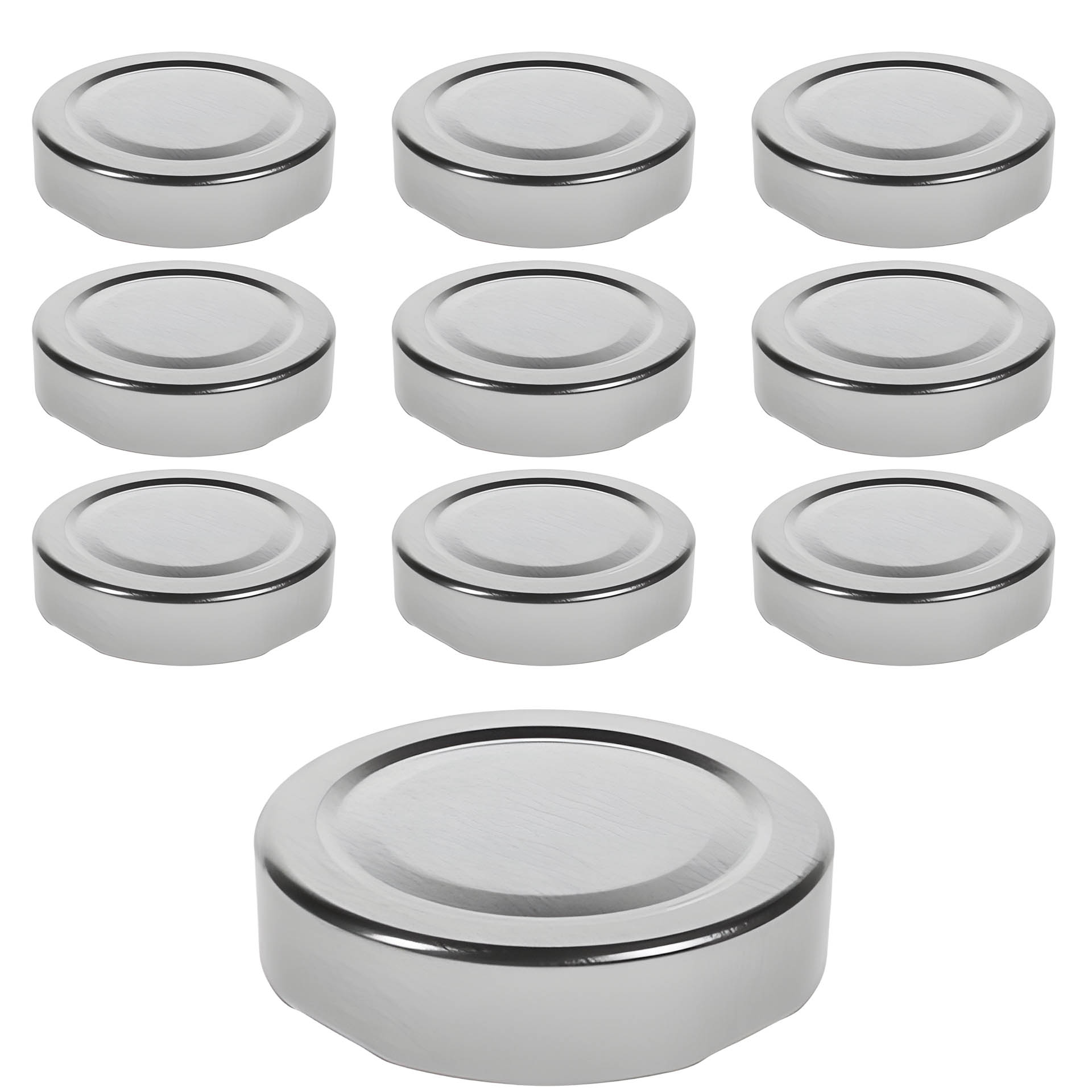 TO 58 Deep silber past., 10 Stück