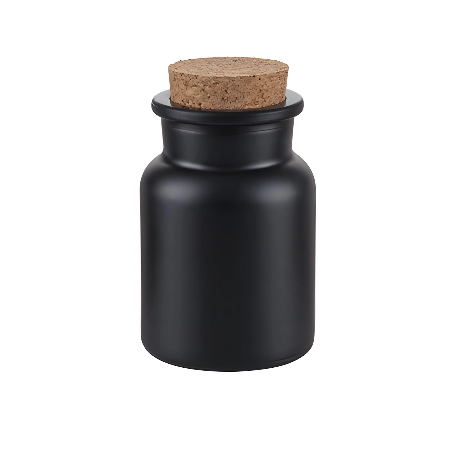 Korkenglas 150 ml schwarz matt beschichtet