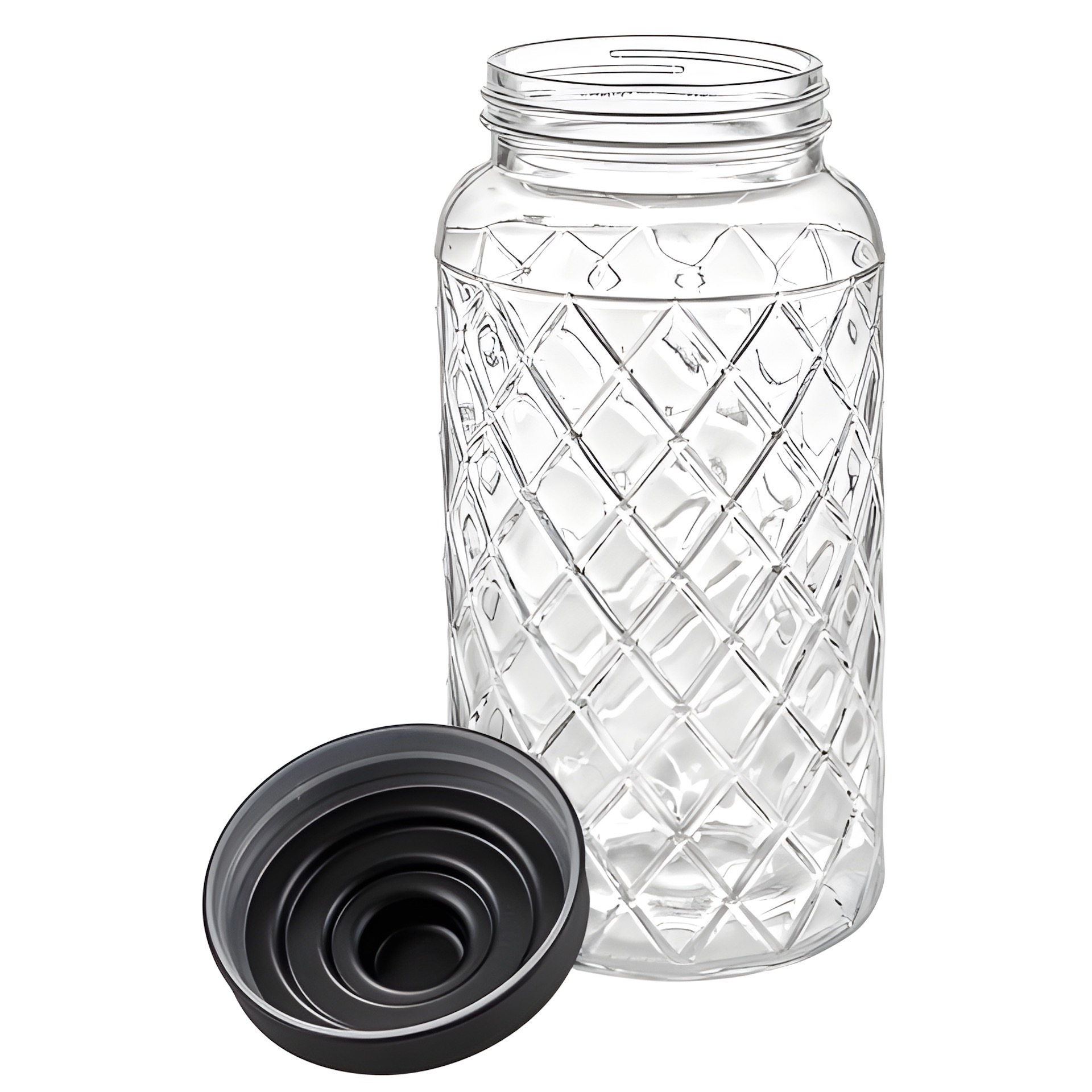 Vorratsglas 'Raute' 1400 ml mit Schraubdeckel