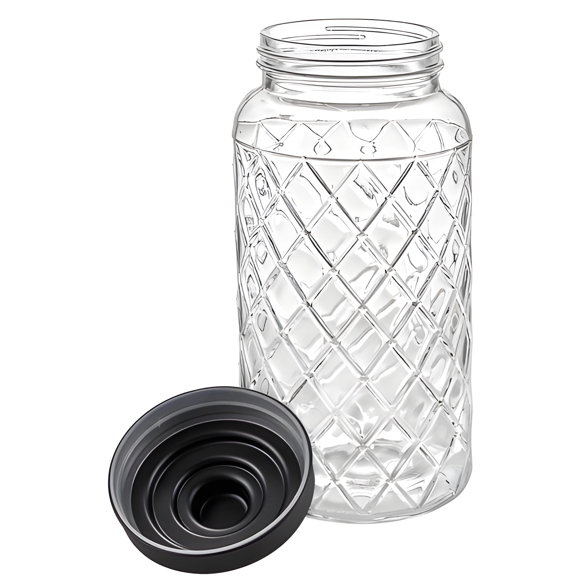 Vorratsglas 'Raute' 1400 ml mit Schraubdeckel