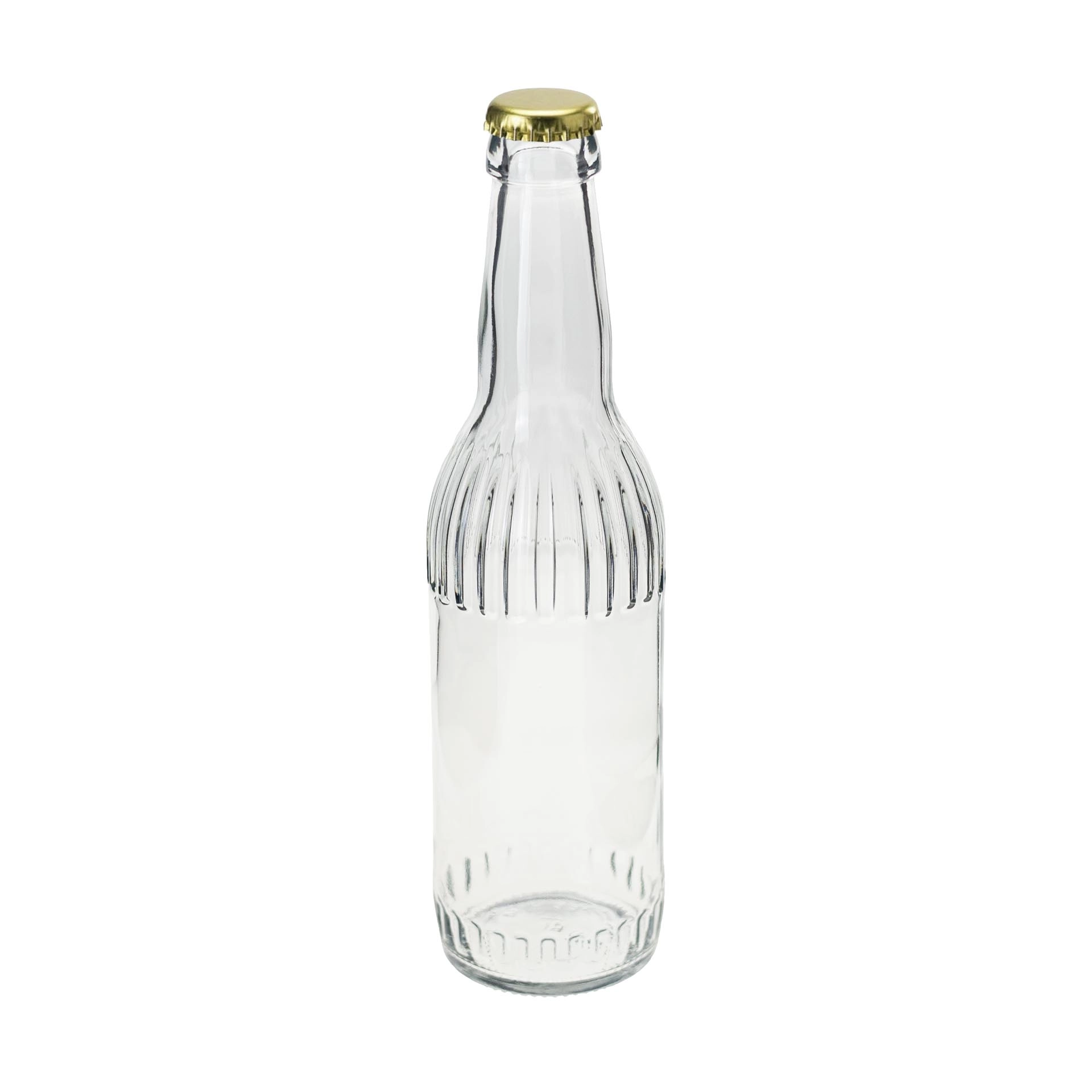 Glasflasche 'Linea' 330 ml mit Kronkorkenmündung