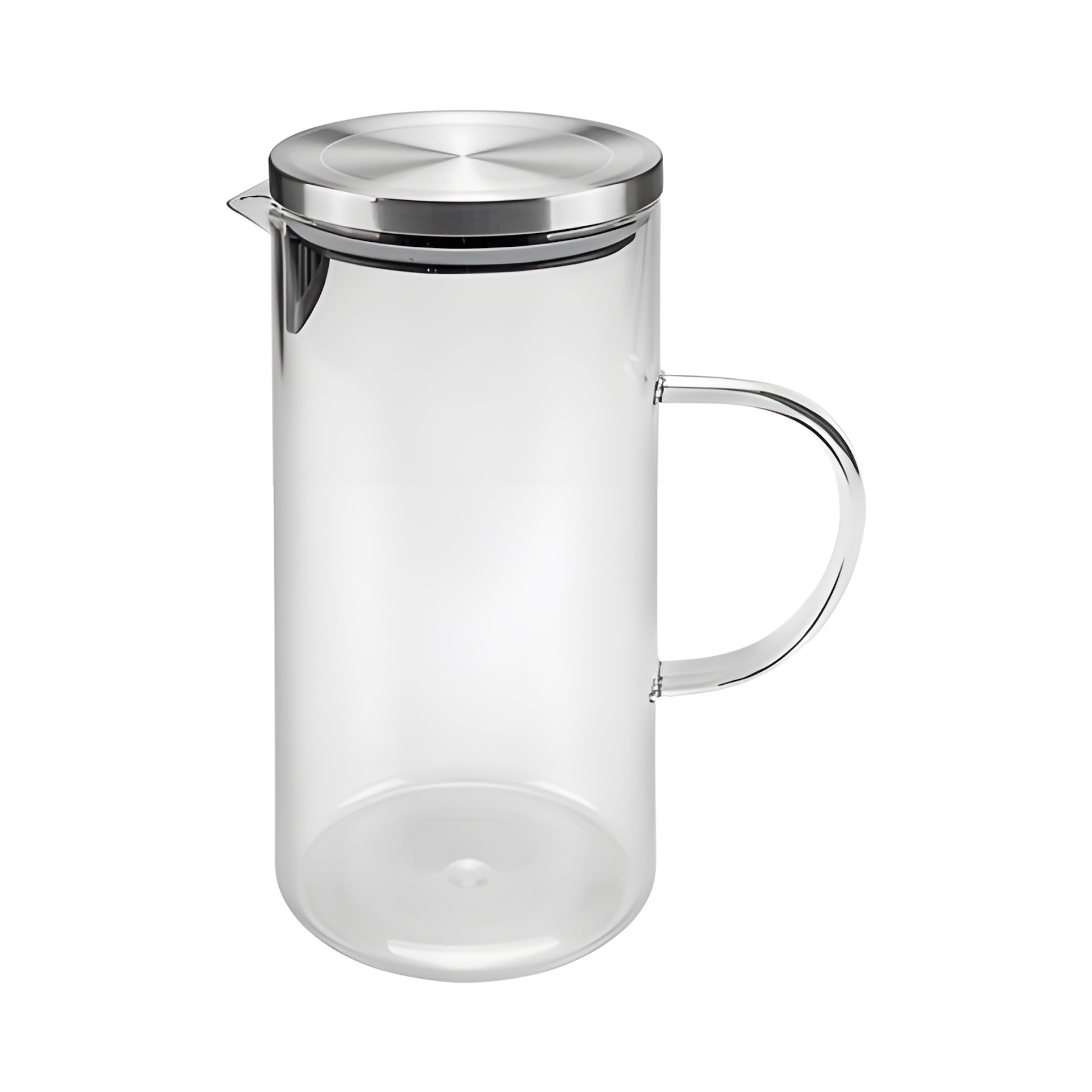 Glaskrug 1,4 l mit Edelstahldeckel