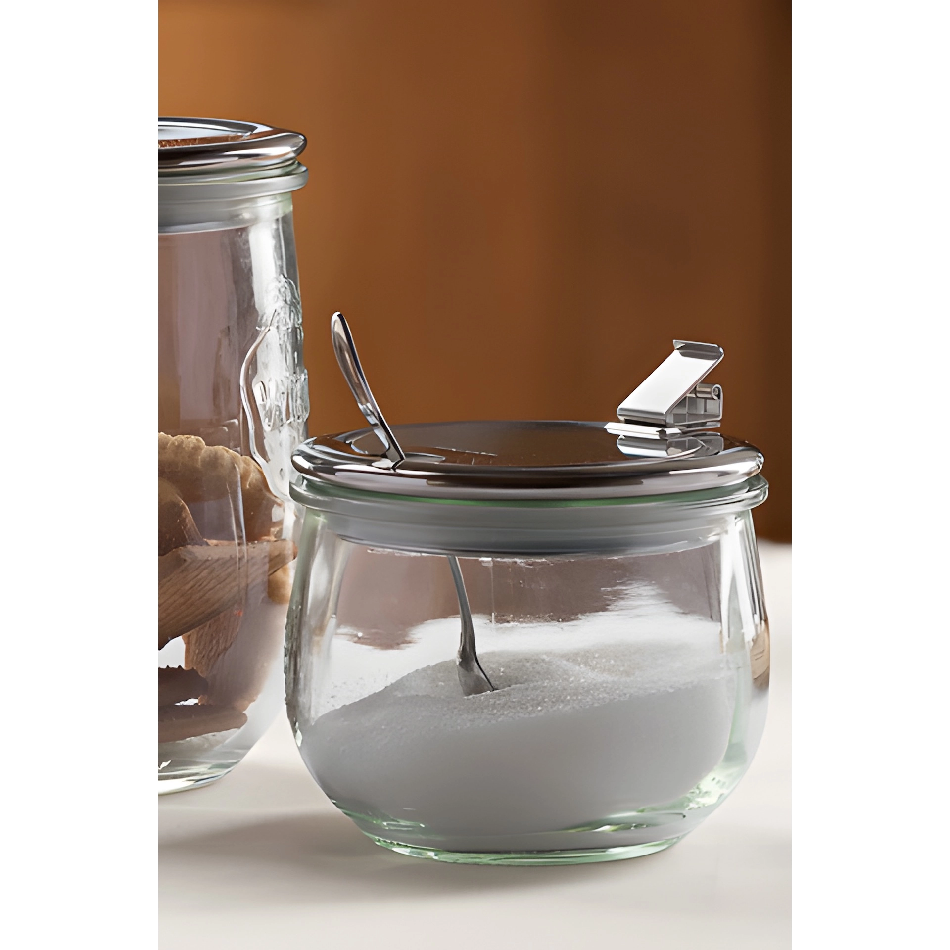 WECK-Glas 500 ml mit HappyTappi RR 100 Zuckerspenderdeckel