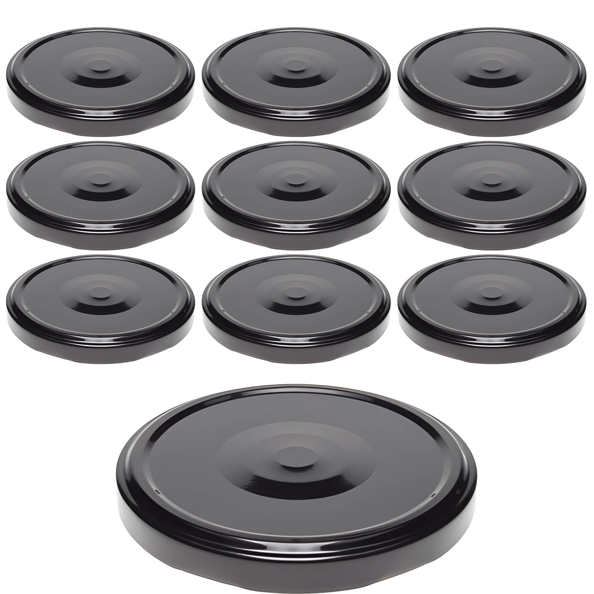 TO  82 schwarz ster. mit Button, 10 Stück