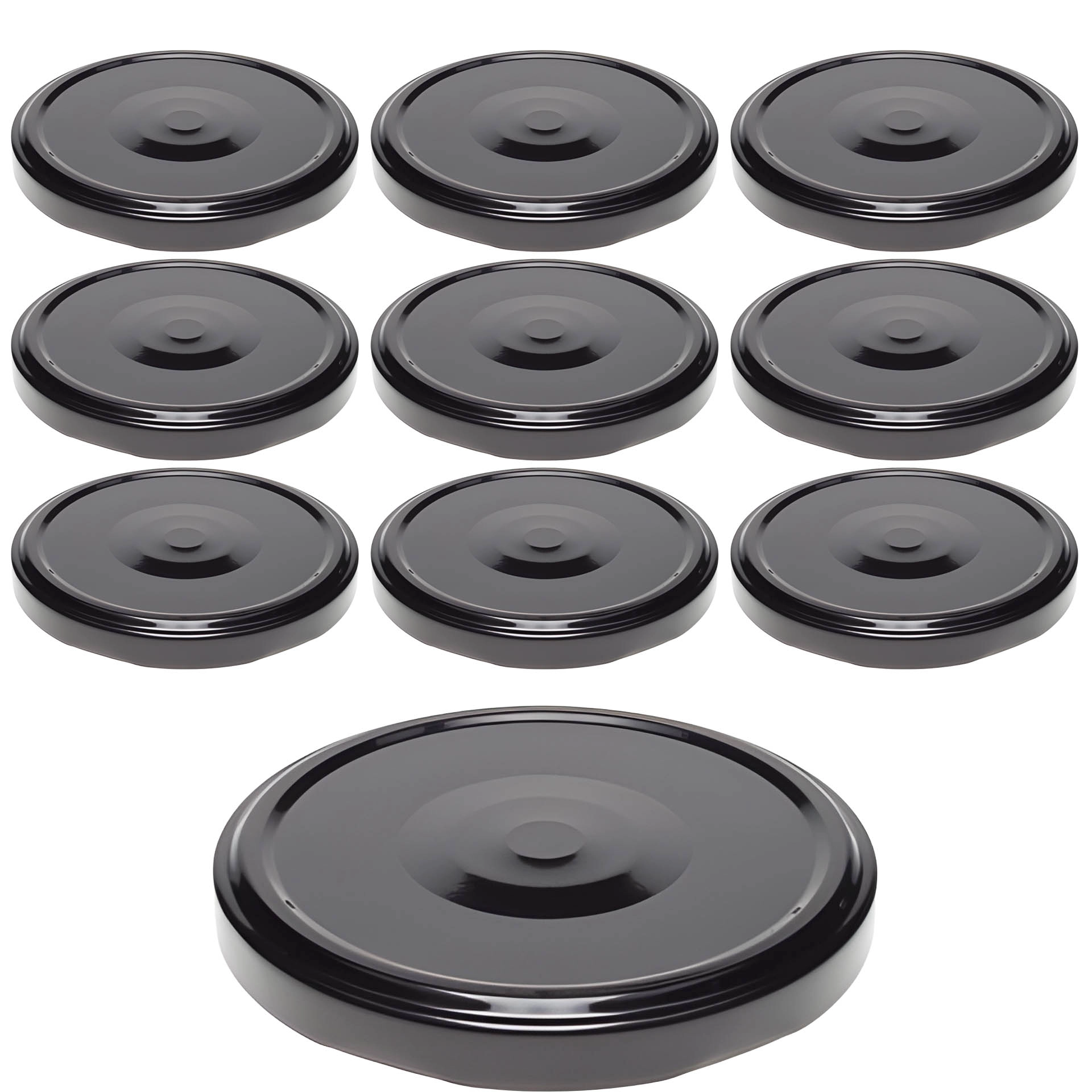 TO  82 schwarz ster. mit Button, 10 Stück