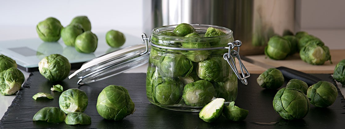 Rosenkohl im Glas