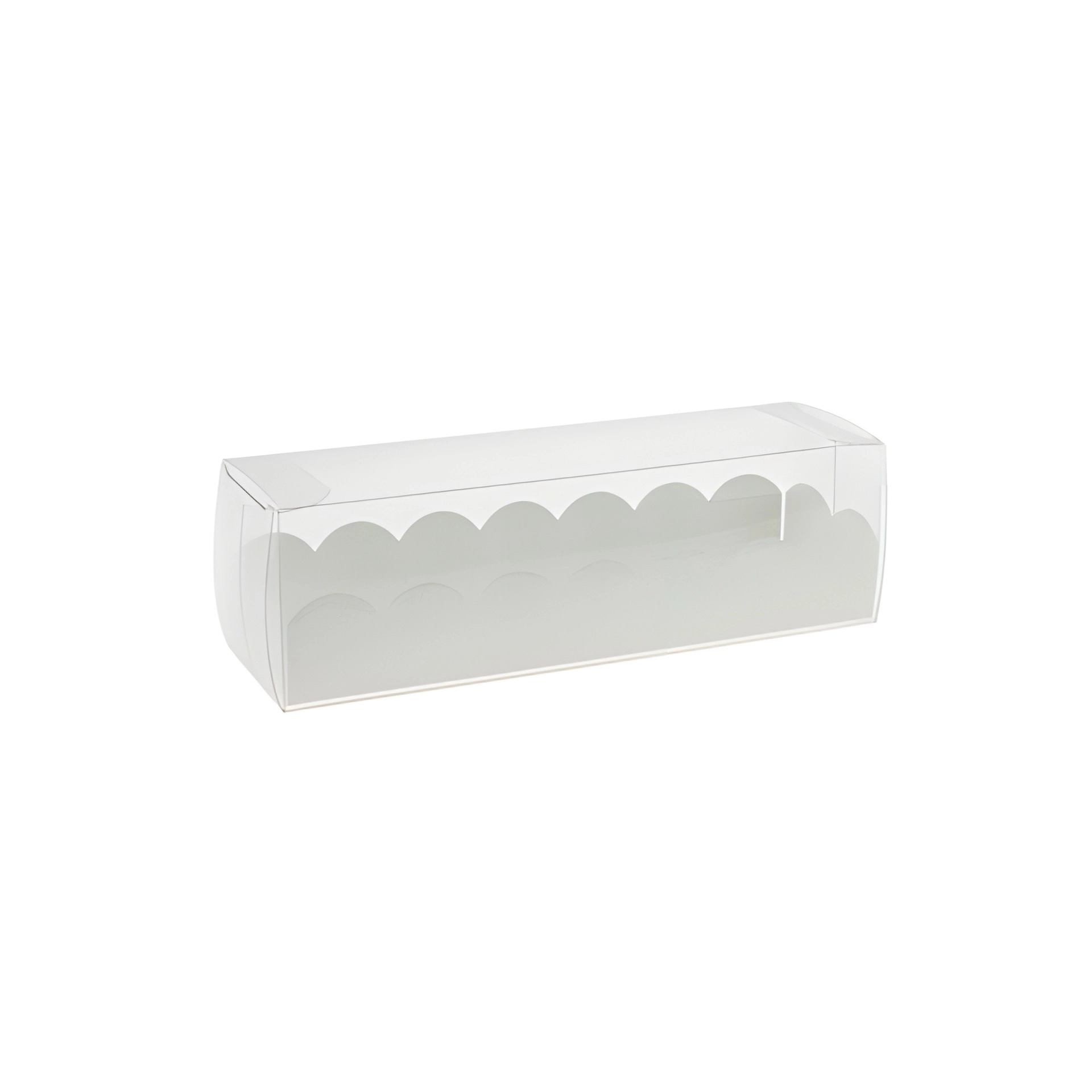 Klarsichtschachtel 160 x 50 x 50 mm mit Einlage weiß