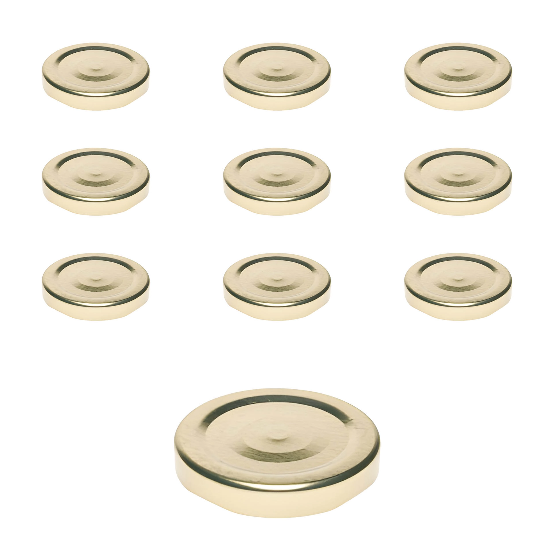 TO  53 gold past. mit Button, 10 Stück
