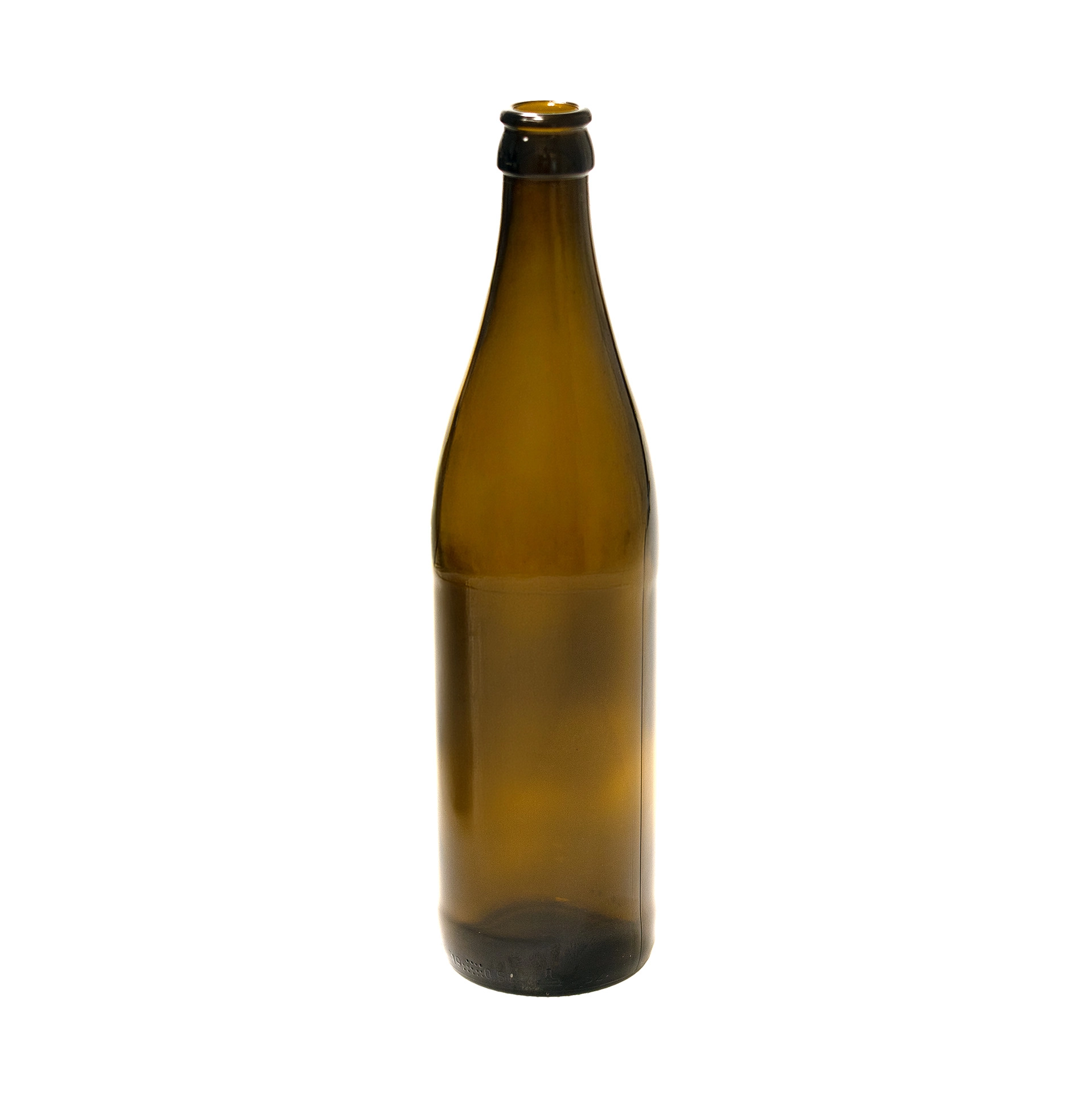 Bierflasche 500 ml braun mit Kronkorkenmündung Typ C