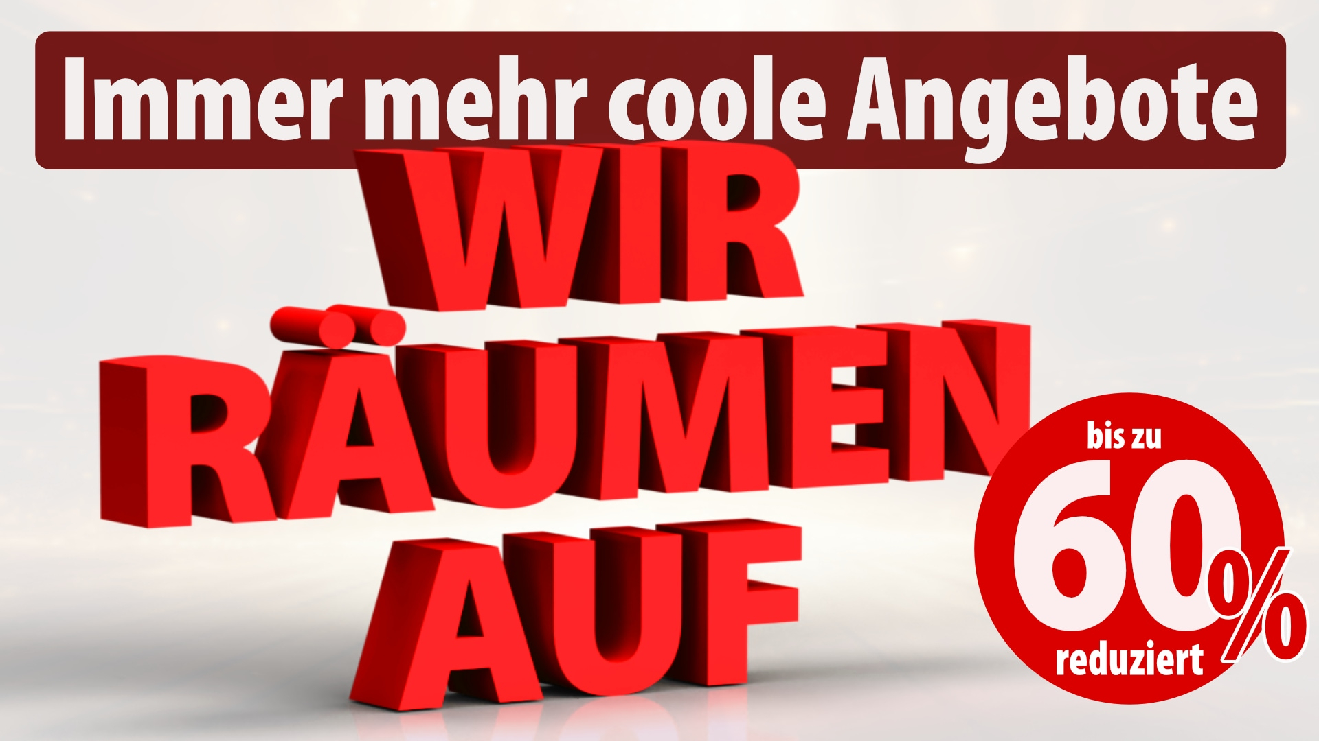 Großer Abverkauf