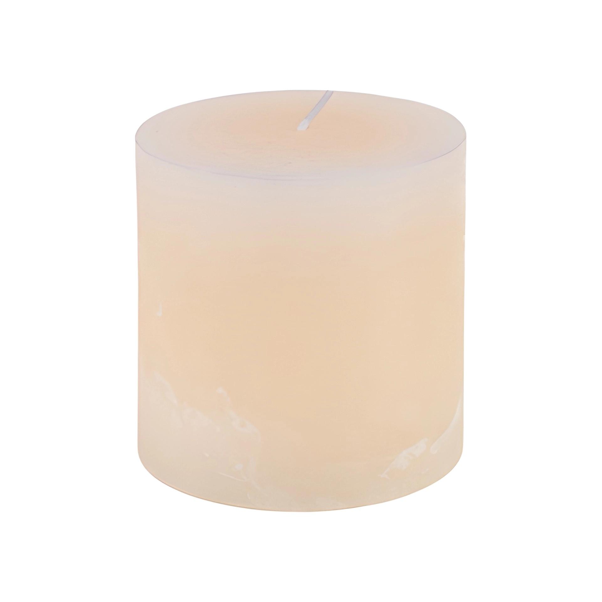 Stumpenkerze 'Rustik' Ø 9 cm, creme