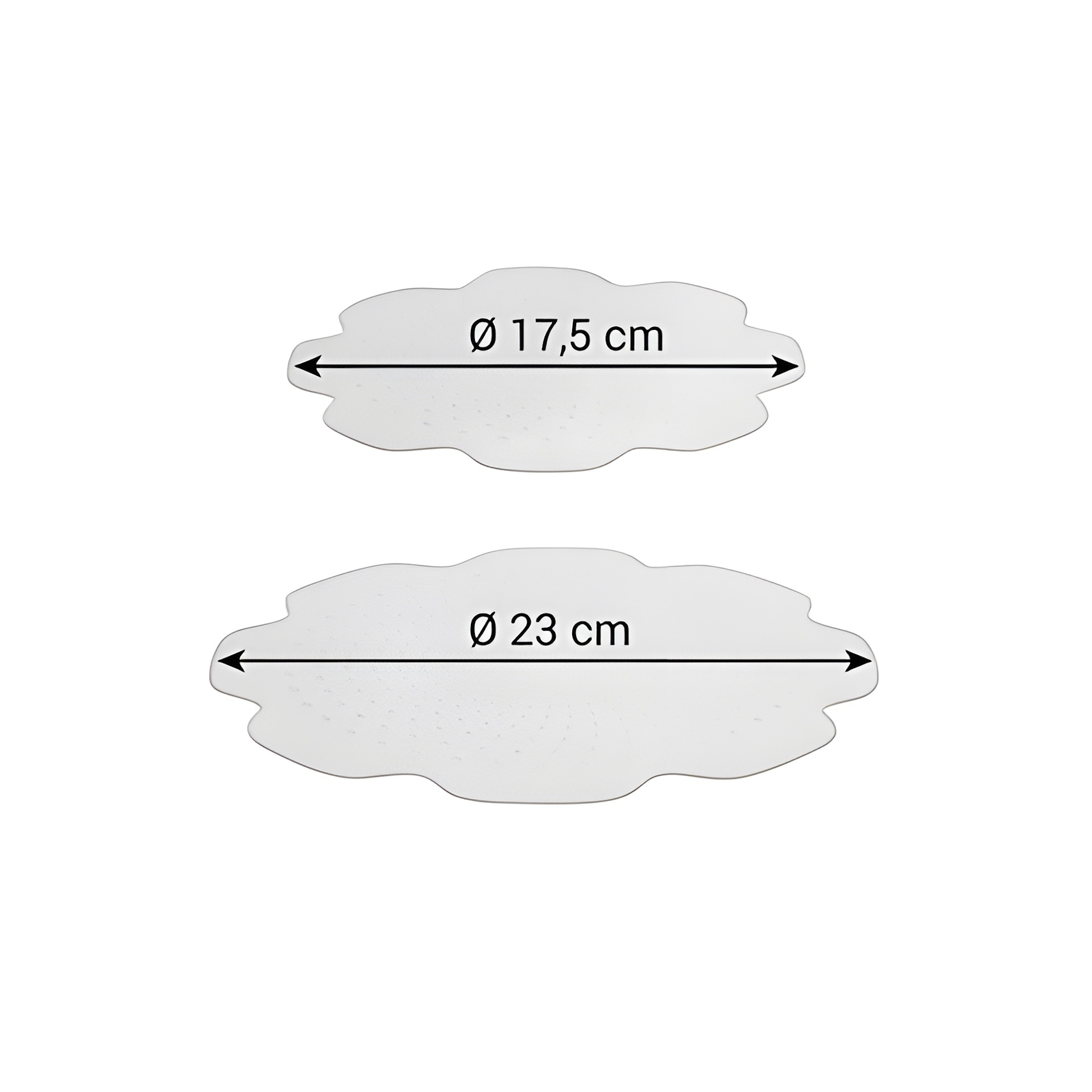 Elastische Silikon-Deckel '4Food' Ø 17 und 23 cm, 2er Set
