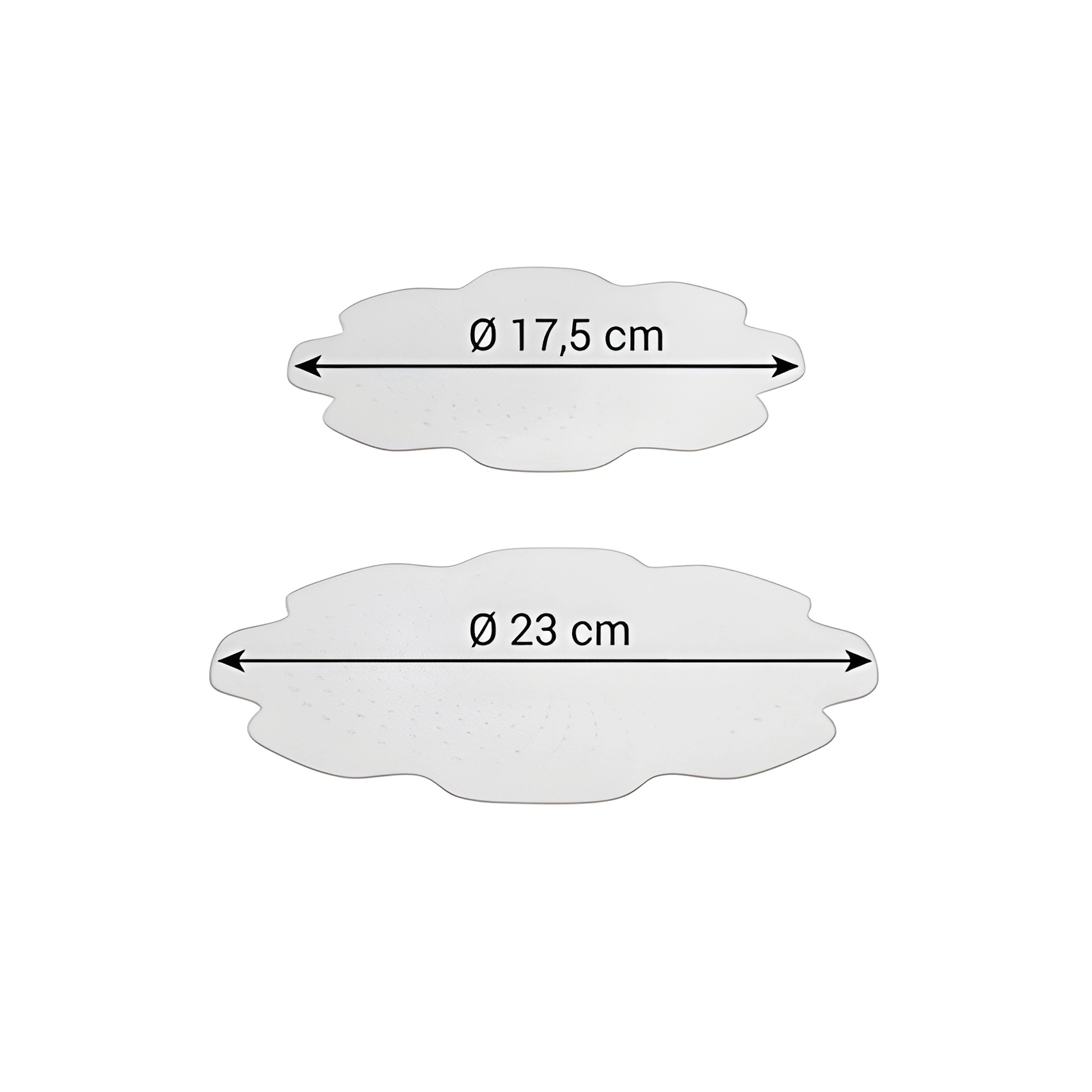 Elastische Silikon-Deckel '4Food' Ø 17 und 23 cm, 2er Set