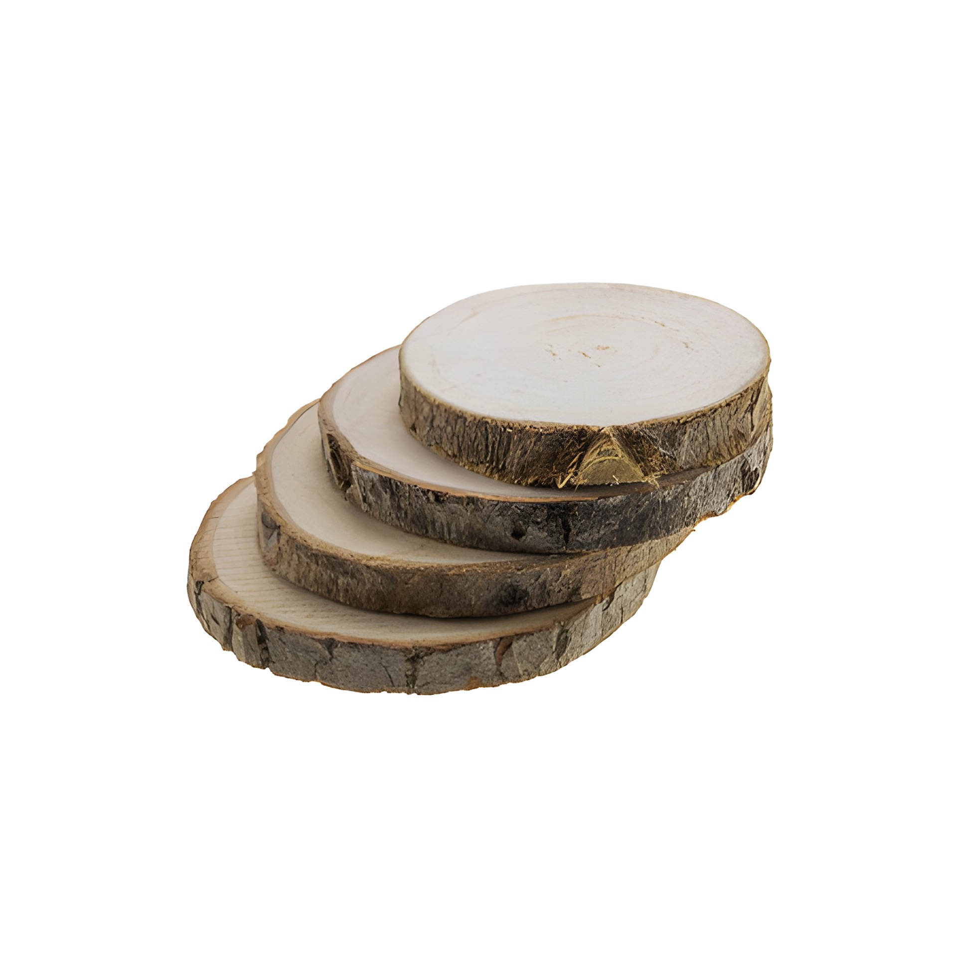 Untersetzer 'Baumscheiben' ca. 10 cm, 4 Stück