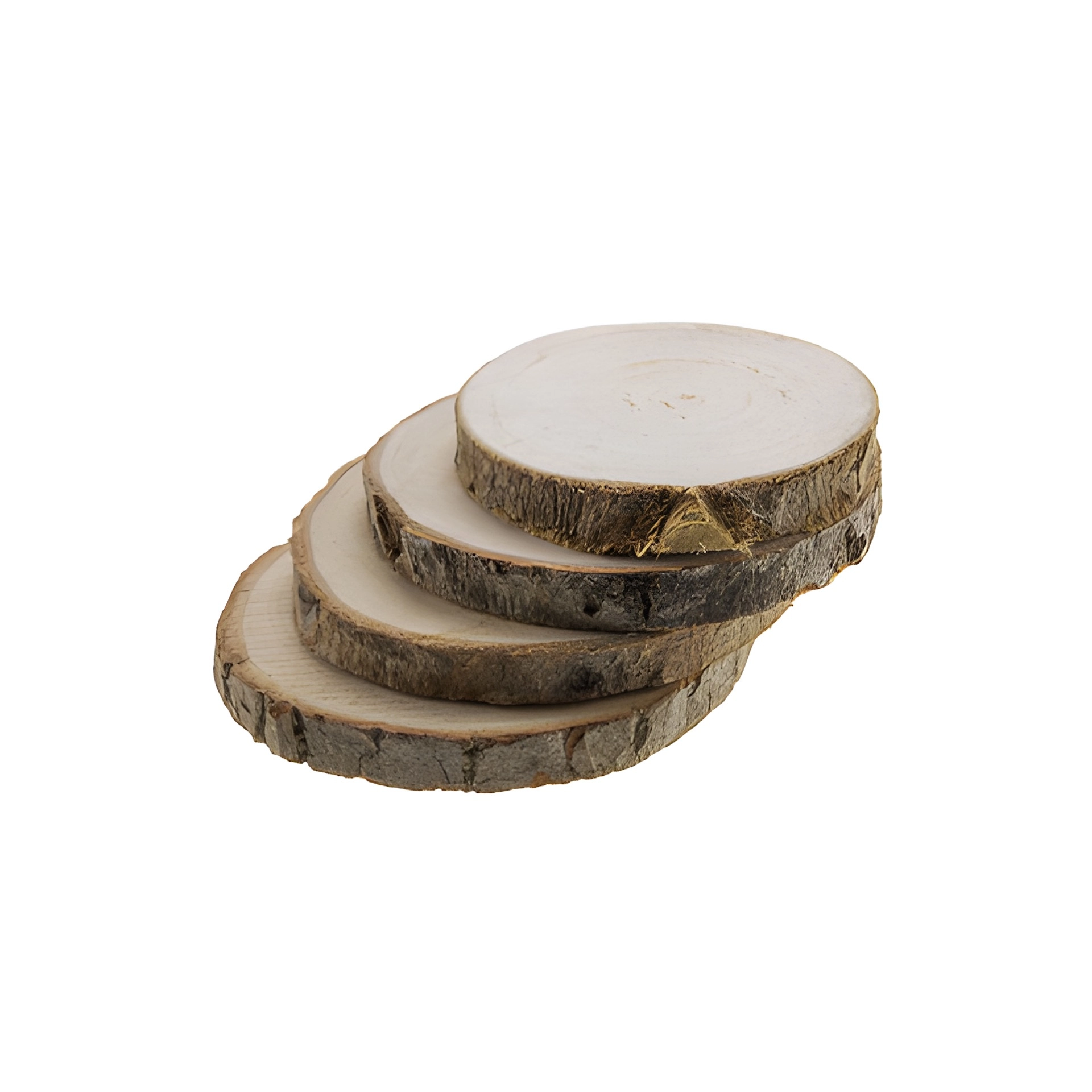 Untersetzer 'Baumscheiben' ca. 10 cm, 4 Stück