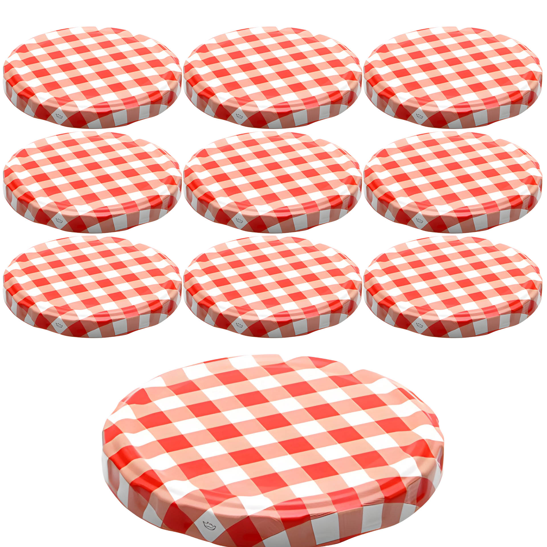 TO  82 kariert rot/weiß ster., 10 Stück