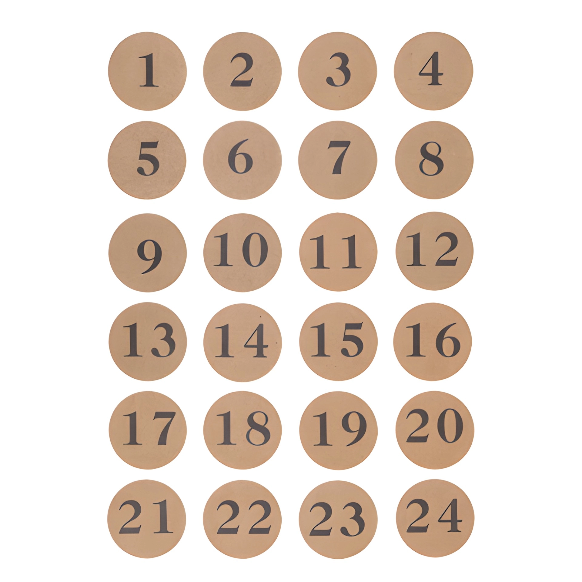 Adventskalender Bastelset, 49-teilig