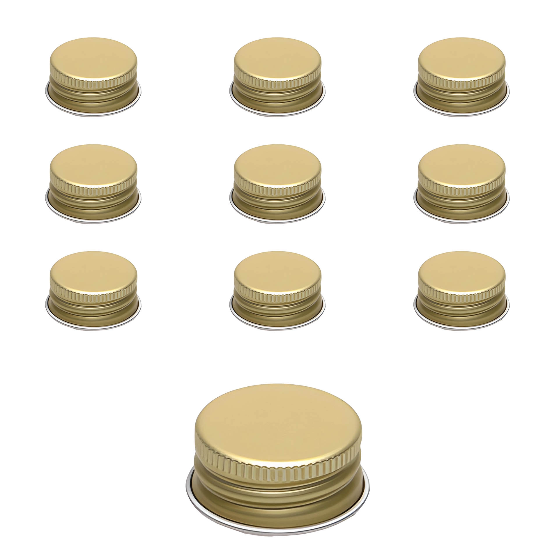 PP 28 gold Aluminium, 10 Stück
