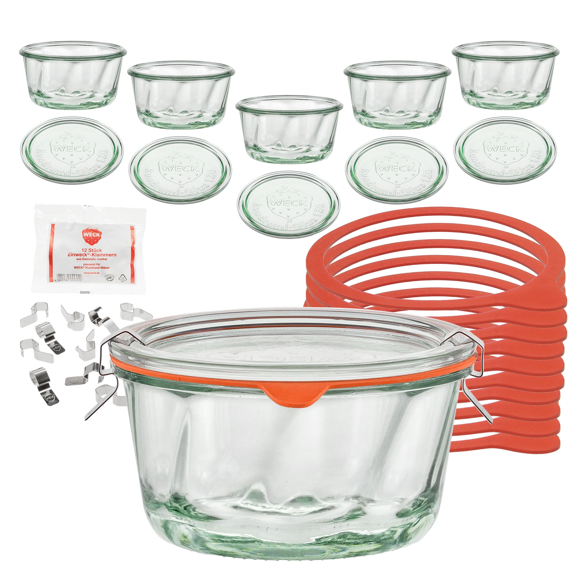 WECK-Gugelhupfglas 450 ml, 6er Set