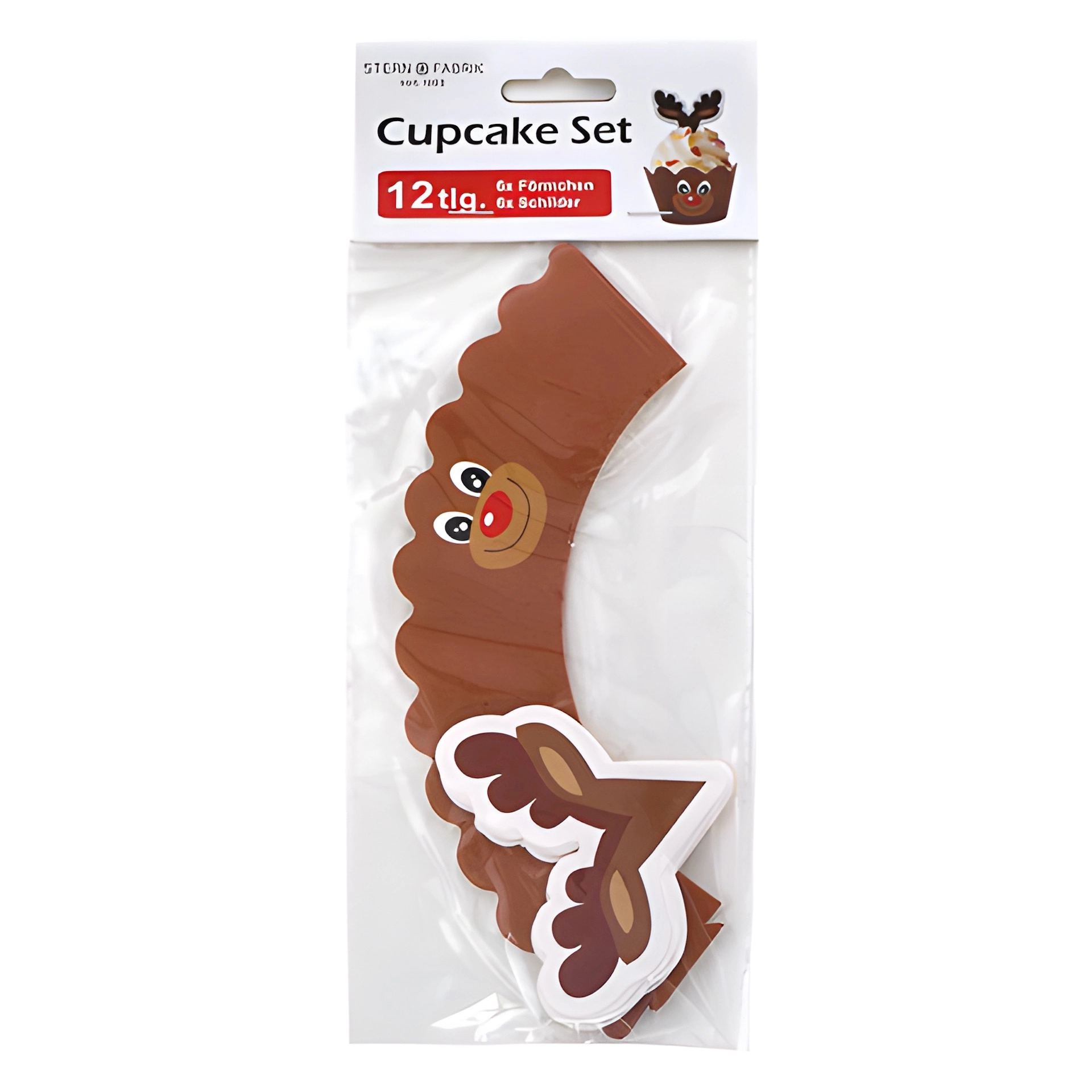 Cupcake-Manschetten 'Weihnachten', 12 Stück