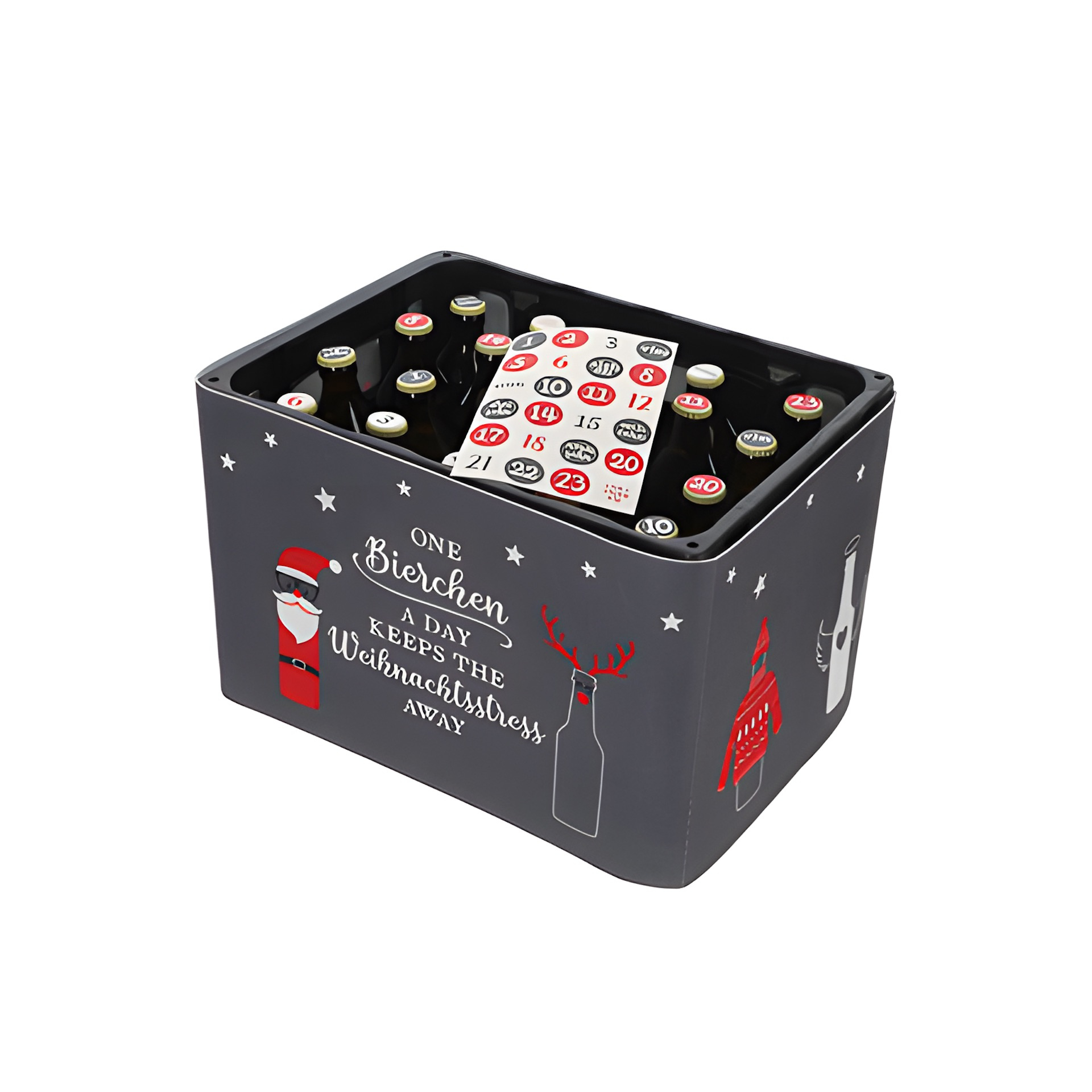 Adventskalender 'Bierkasten', 25-teilig