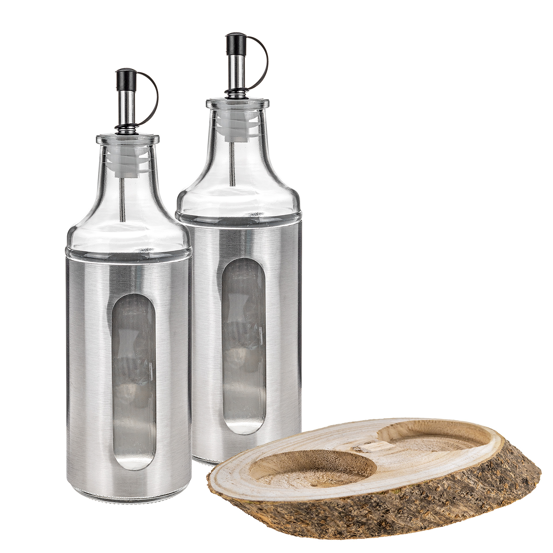 Essig- und Ölspender Menage-Set, 3-teilig