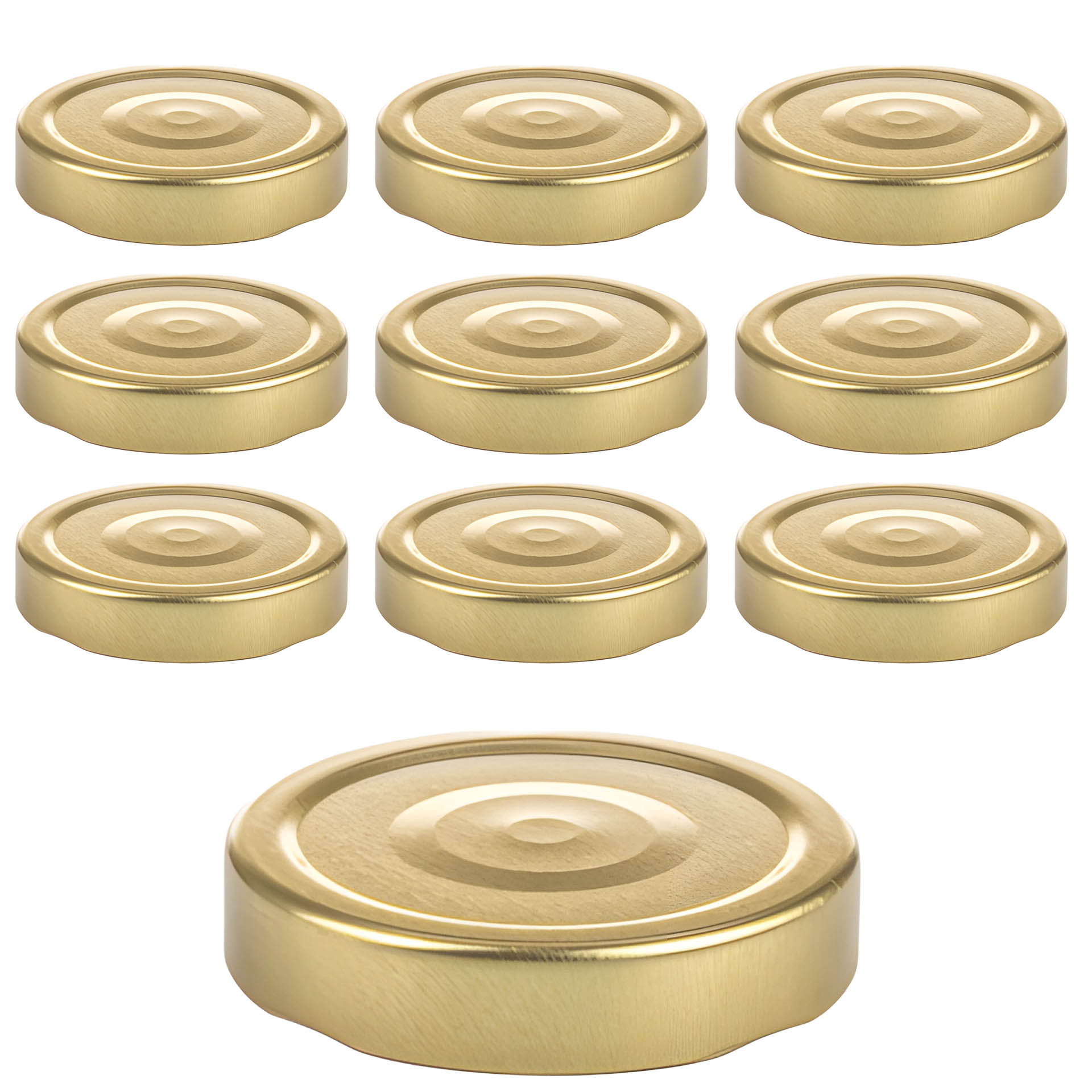 TO 66 Deep gold past. mit Button, 10 Stück