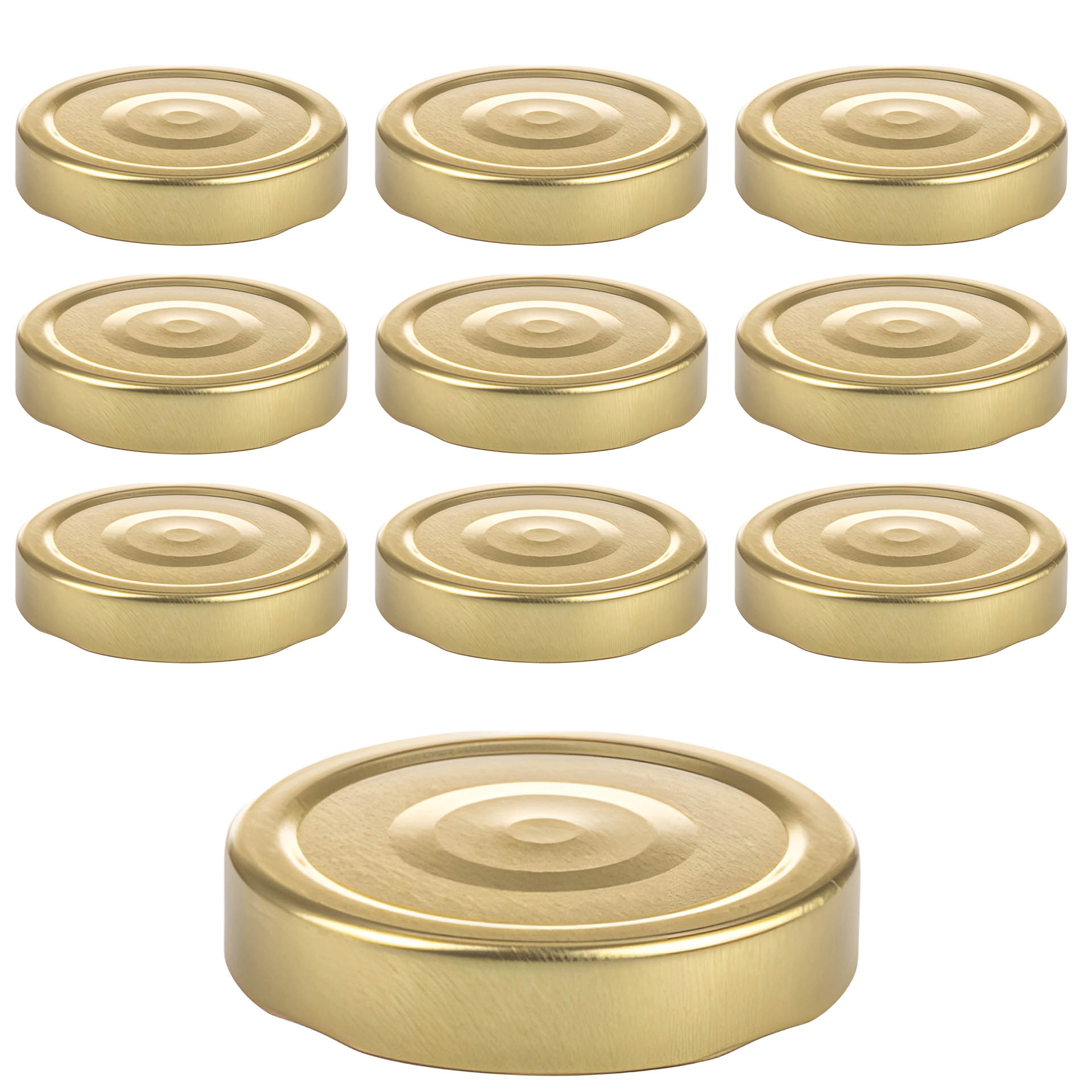 TO 66 Deep gold past. mit Button, 10 Stück