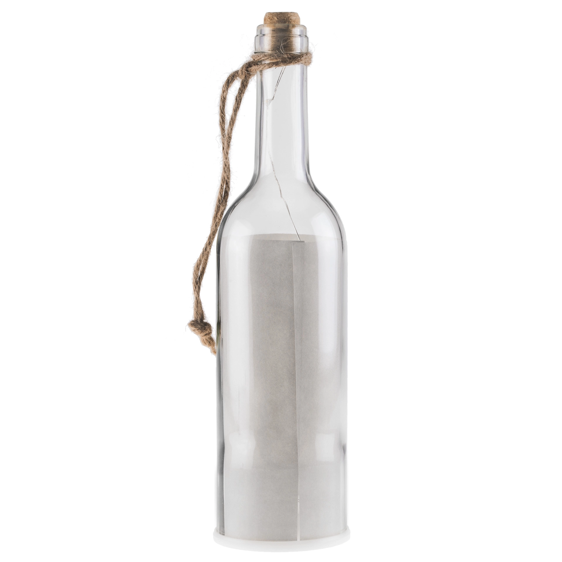 Flaschenlampe mit 5 LEDs, grau