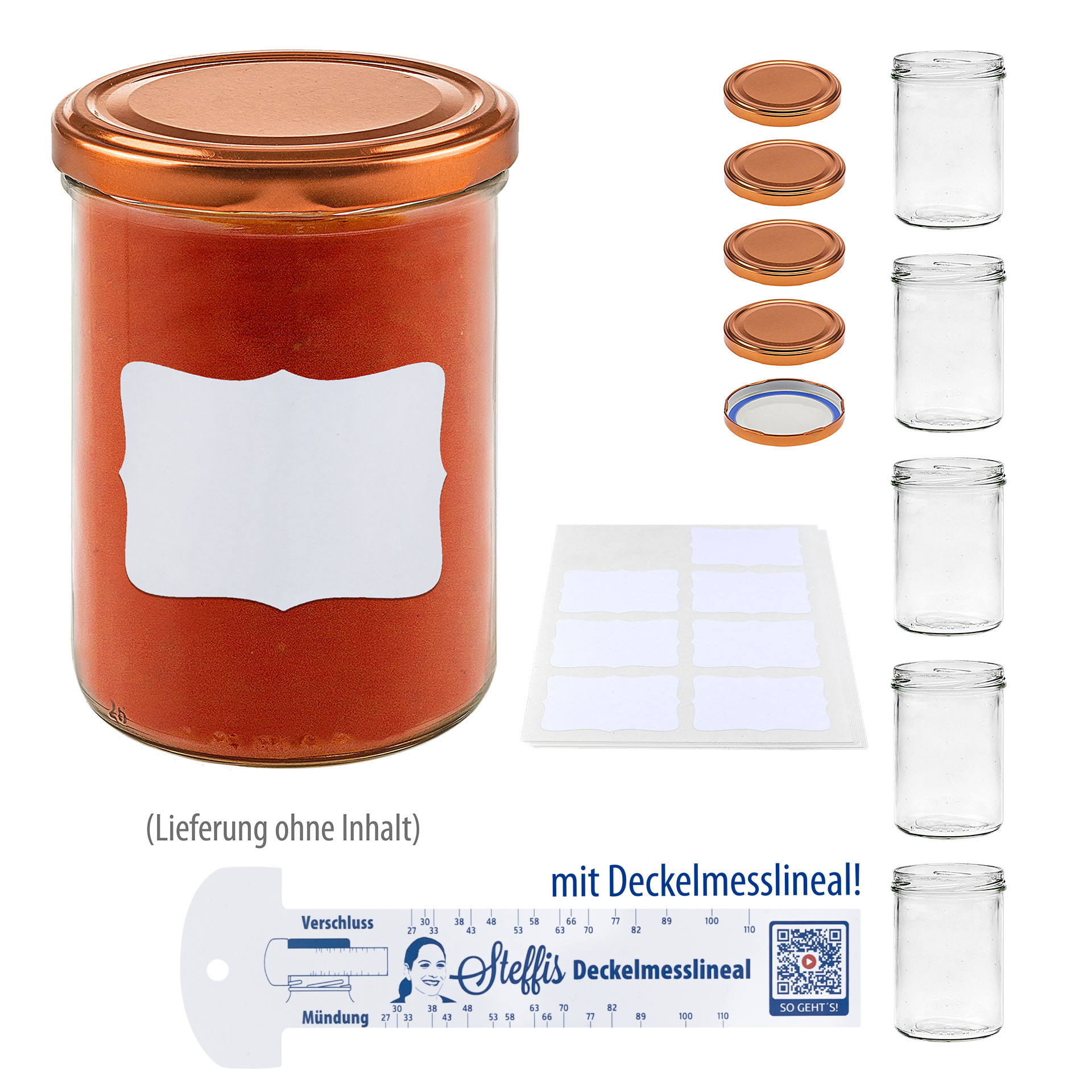 Sturzglas 440 ml, 6er Set