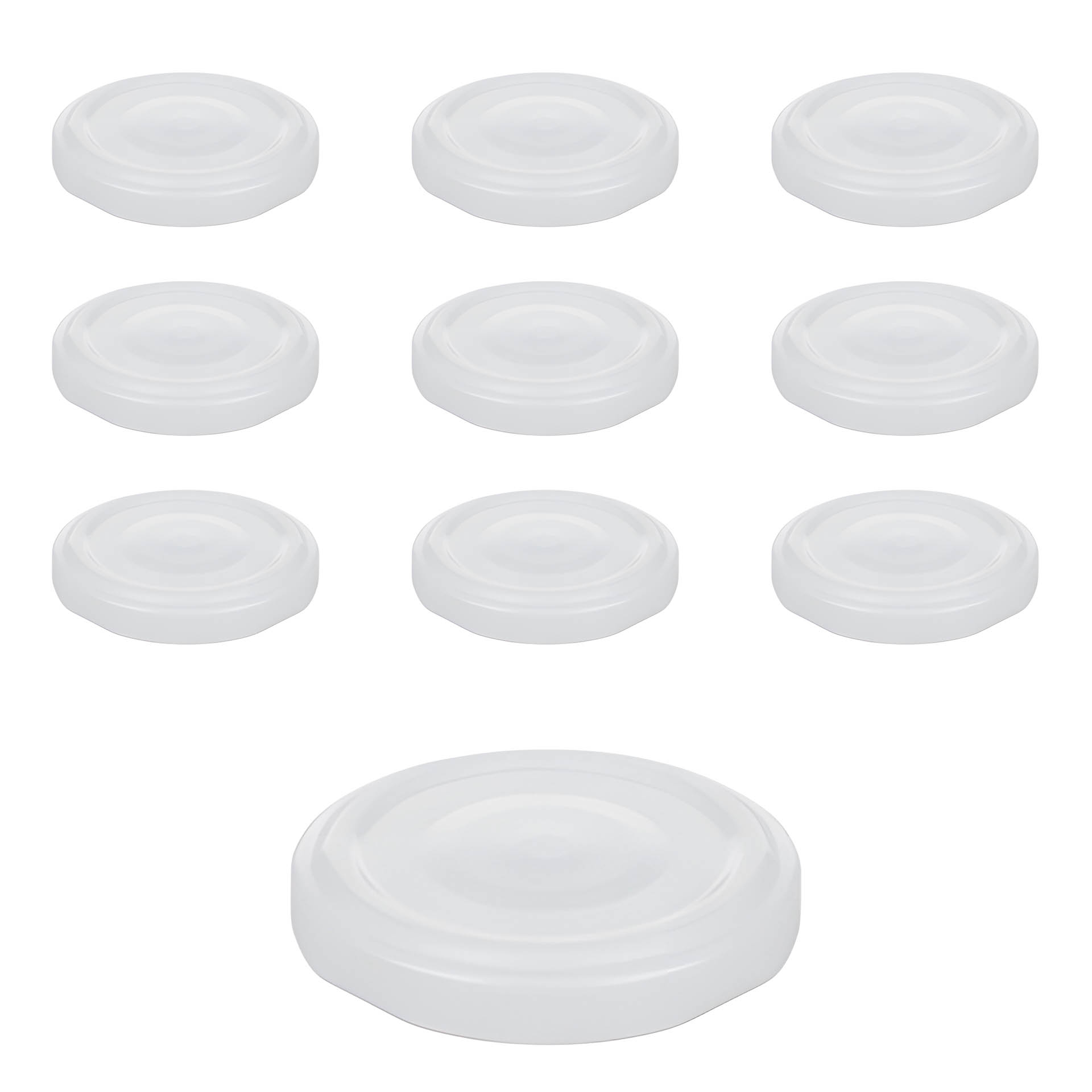 TO  53 weiß past. mit Button, 10 Stück