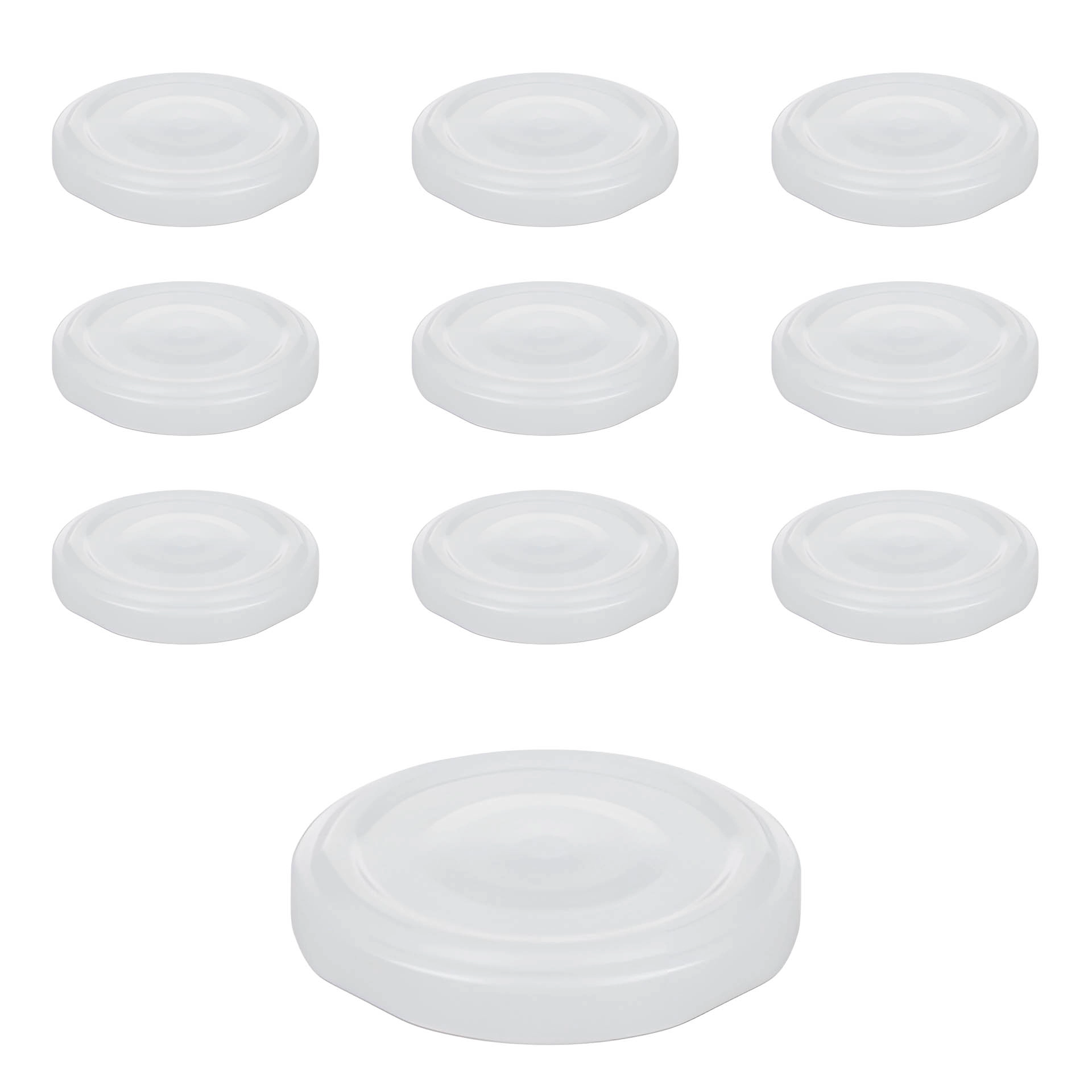 TO  53 weiß past. mit Button, 10 Stück