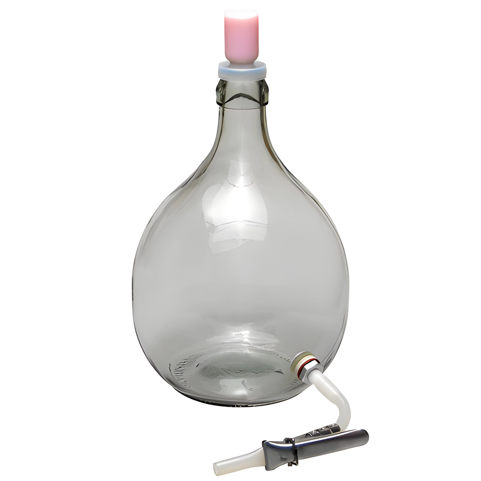 Glasballon 5000 ml gebohrt mit Ablassgarnitur