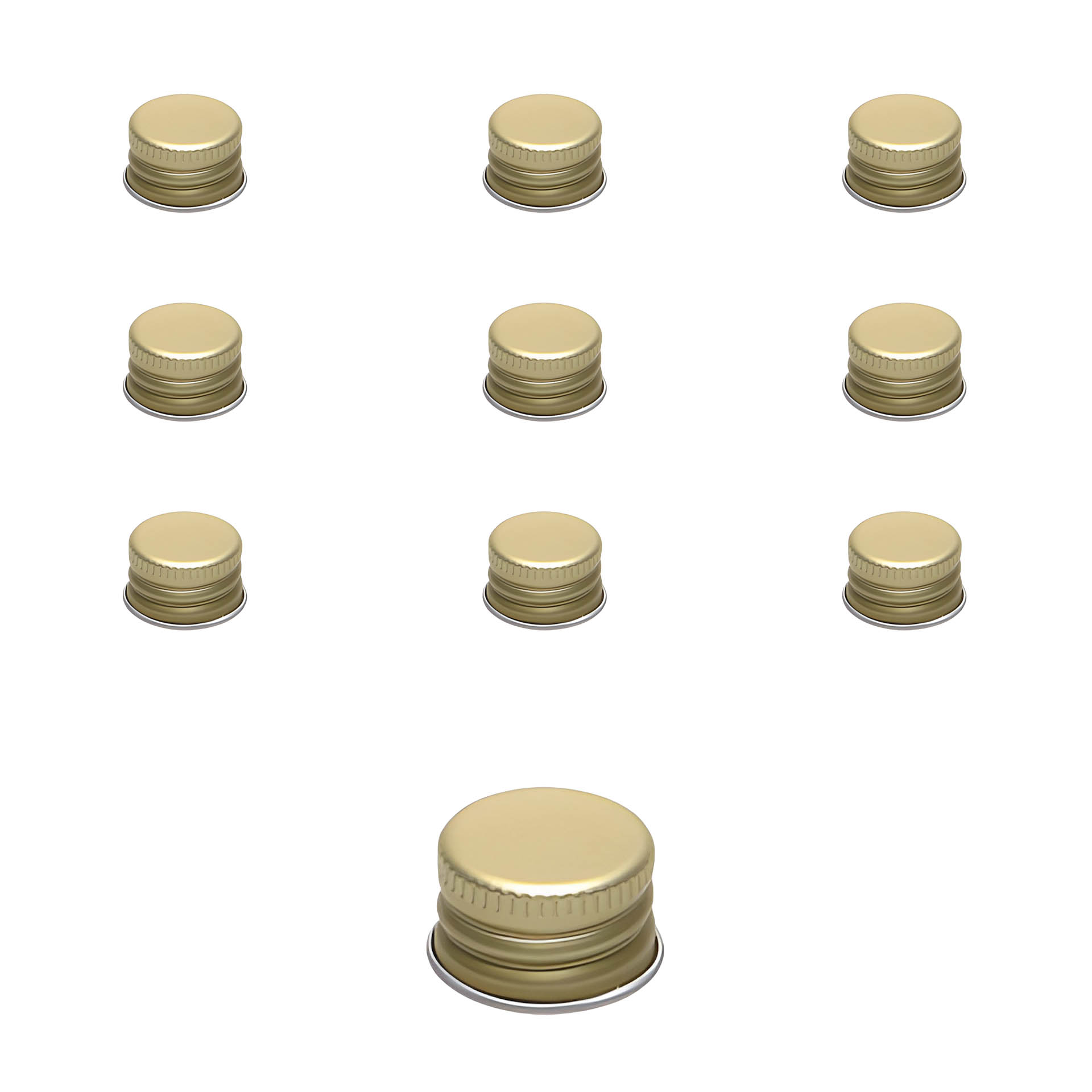 PP 18 gold Aluminium, 10 Stück