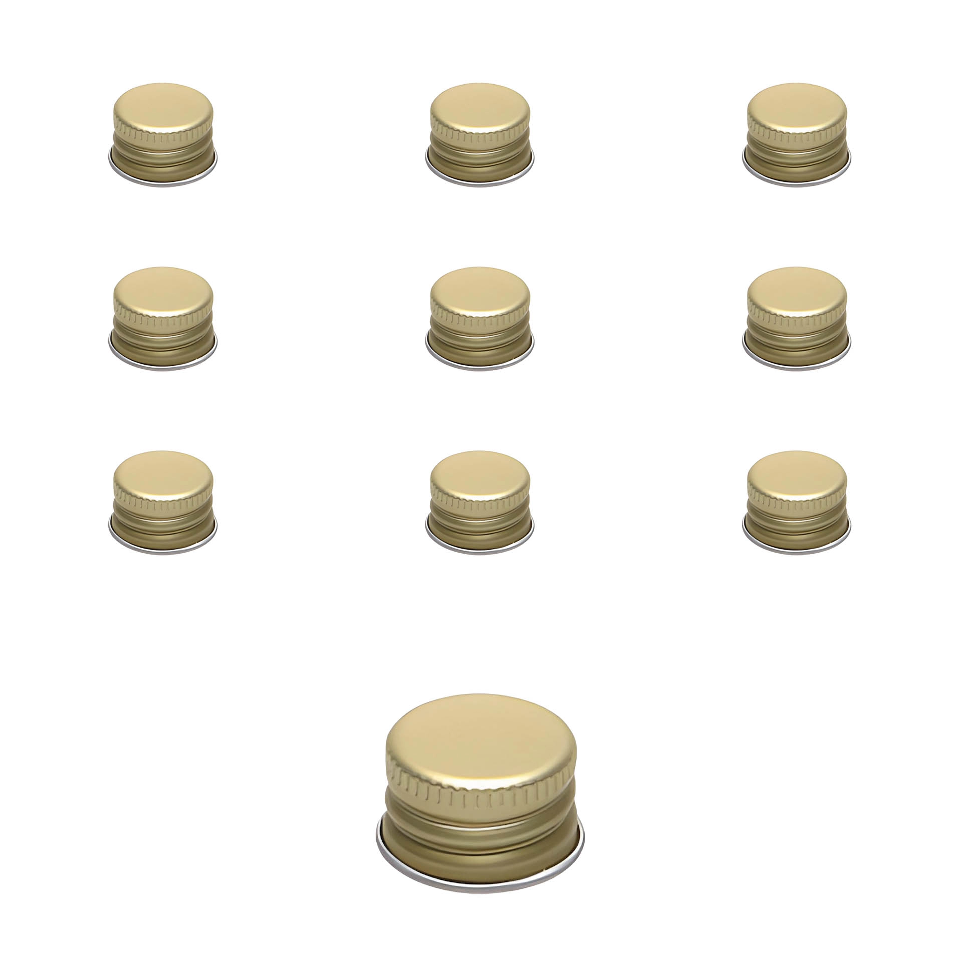PP 18 gold Aluminium, 10 Stück