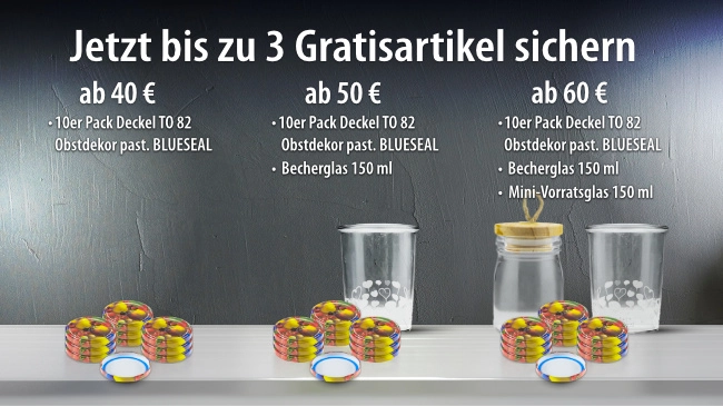 Bis zu 3 Gratisartikel sichern