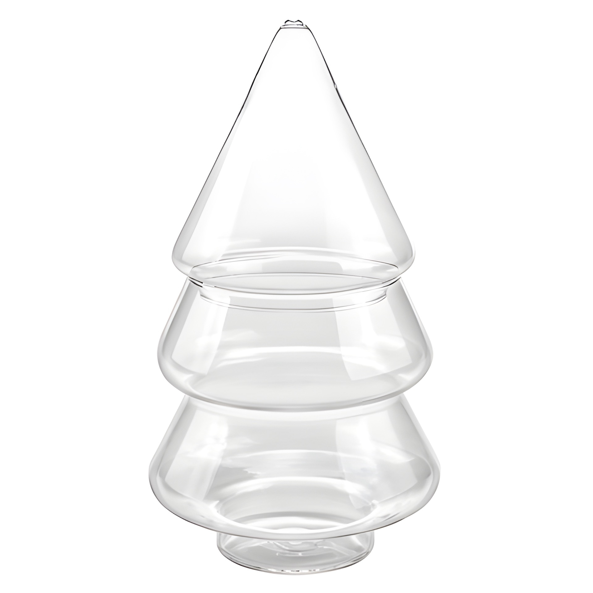 Glas-Tannenbaum zum Befüllen, Ø 13 cm