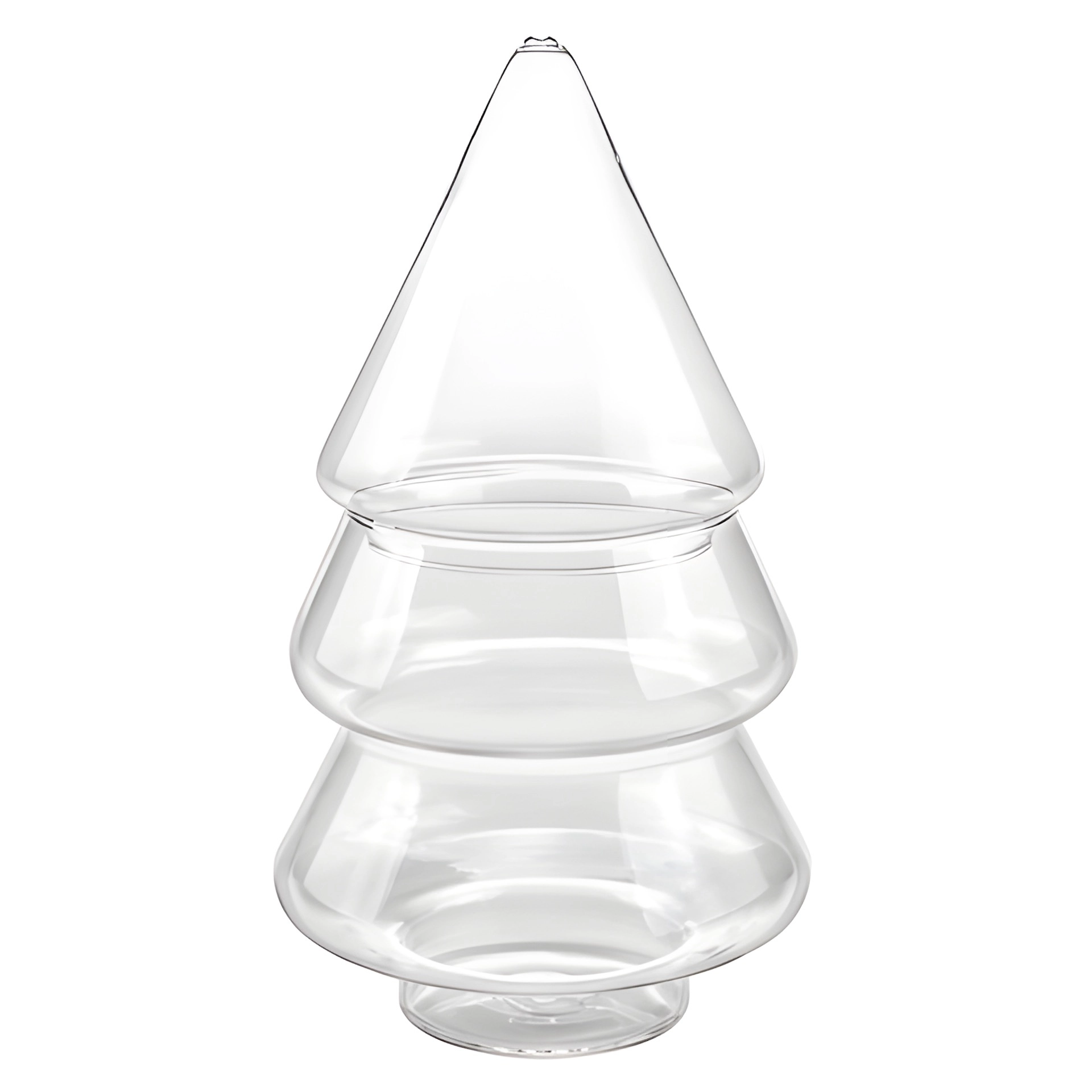 Glas-Tannenbaum zum Befüllen, Ø 13 cm