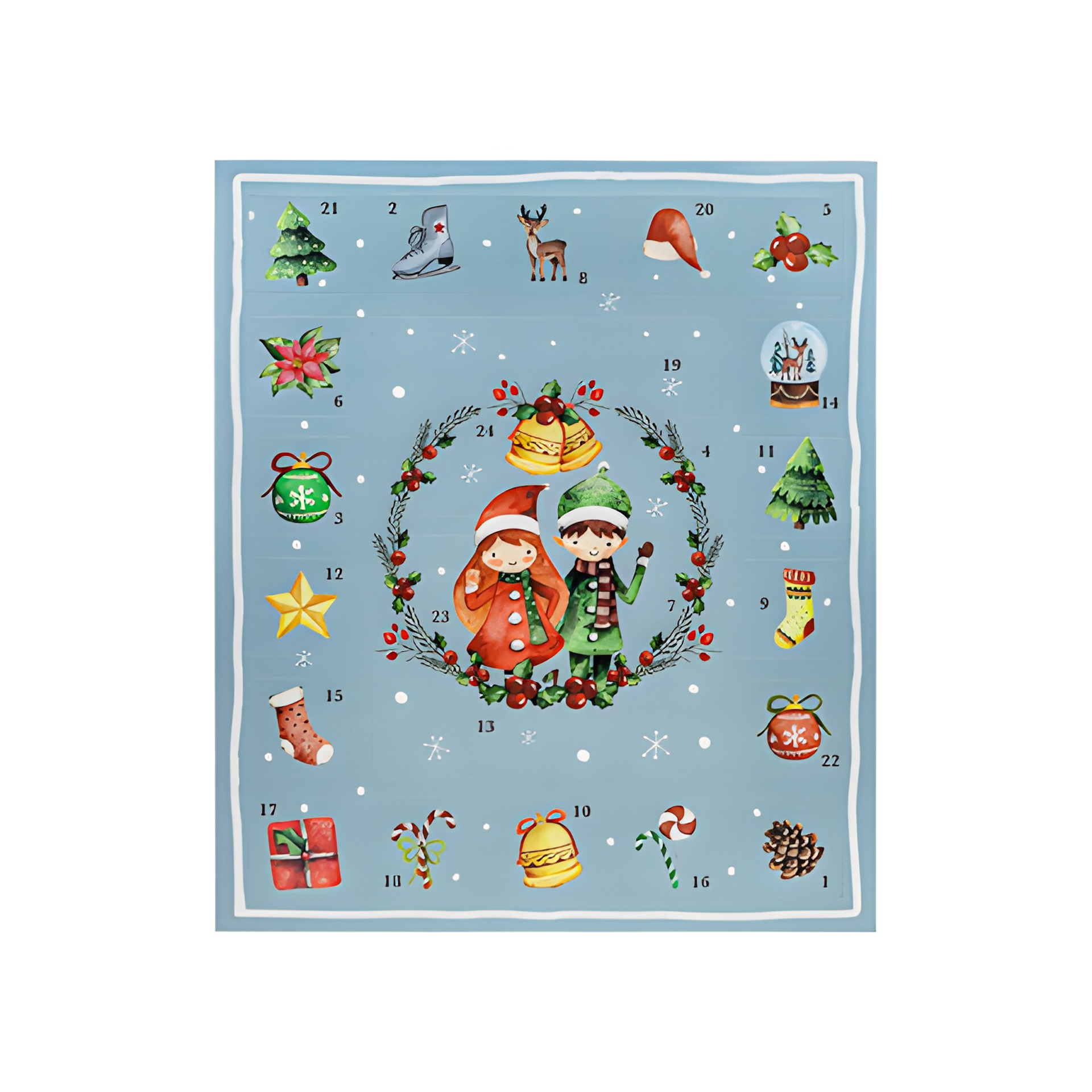 Adventskalender zum Befüllen, 31 x 38 cm