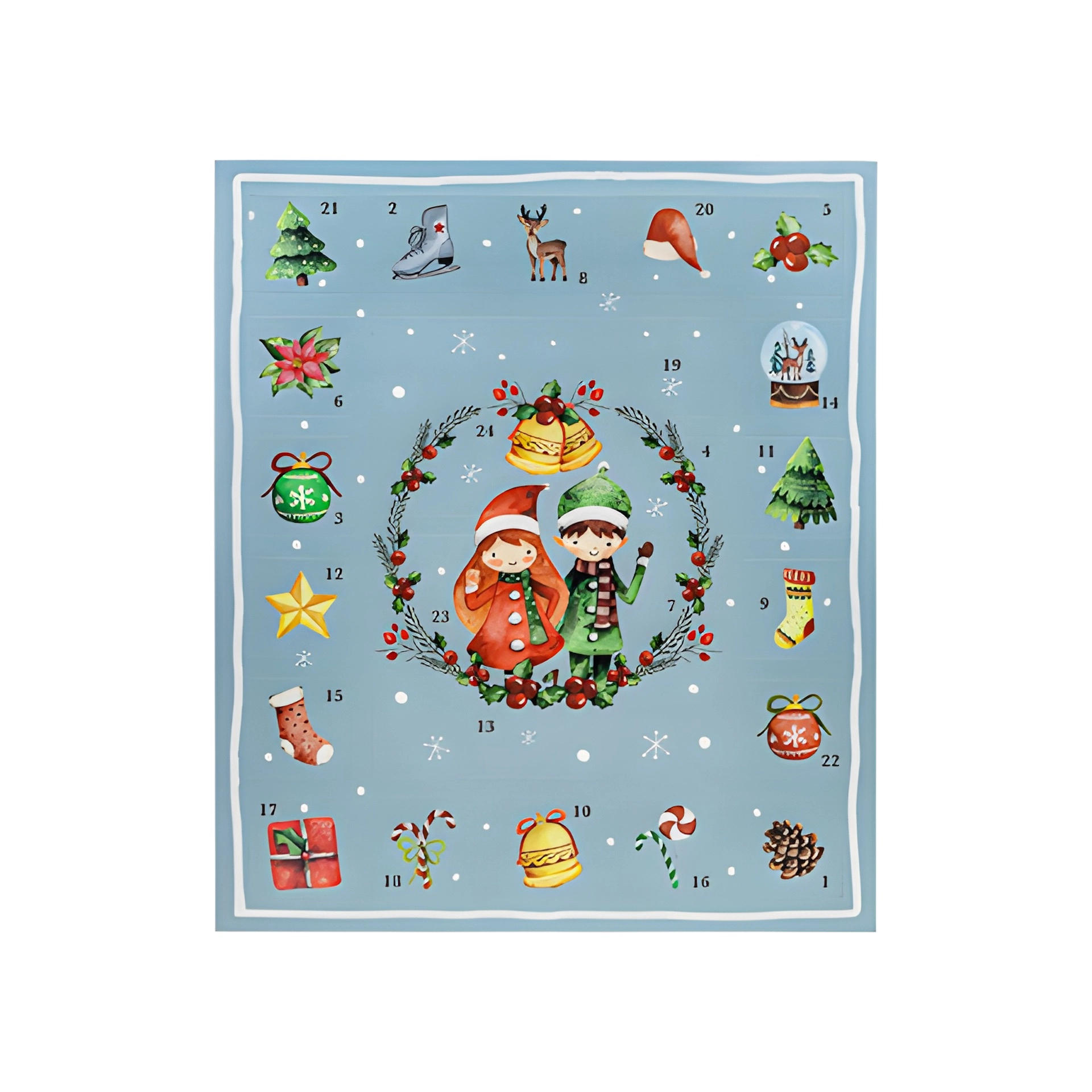 Adventskalender zum Befüllen, 31 x 38 cm