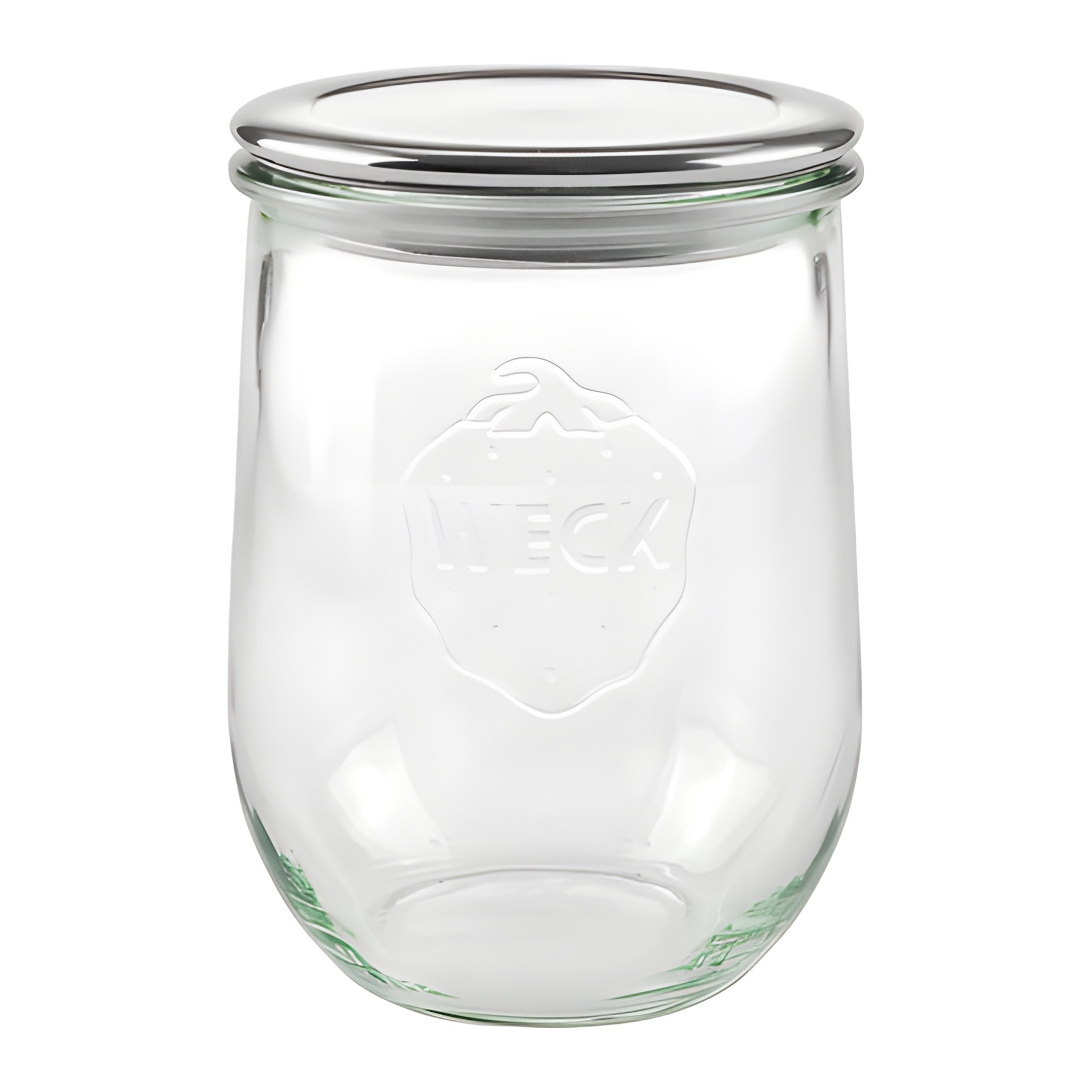 WECK-Glas 1 l mit HappyTappi RR 100 Edelstahldeckel