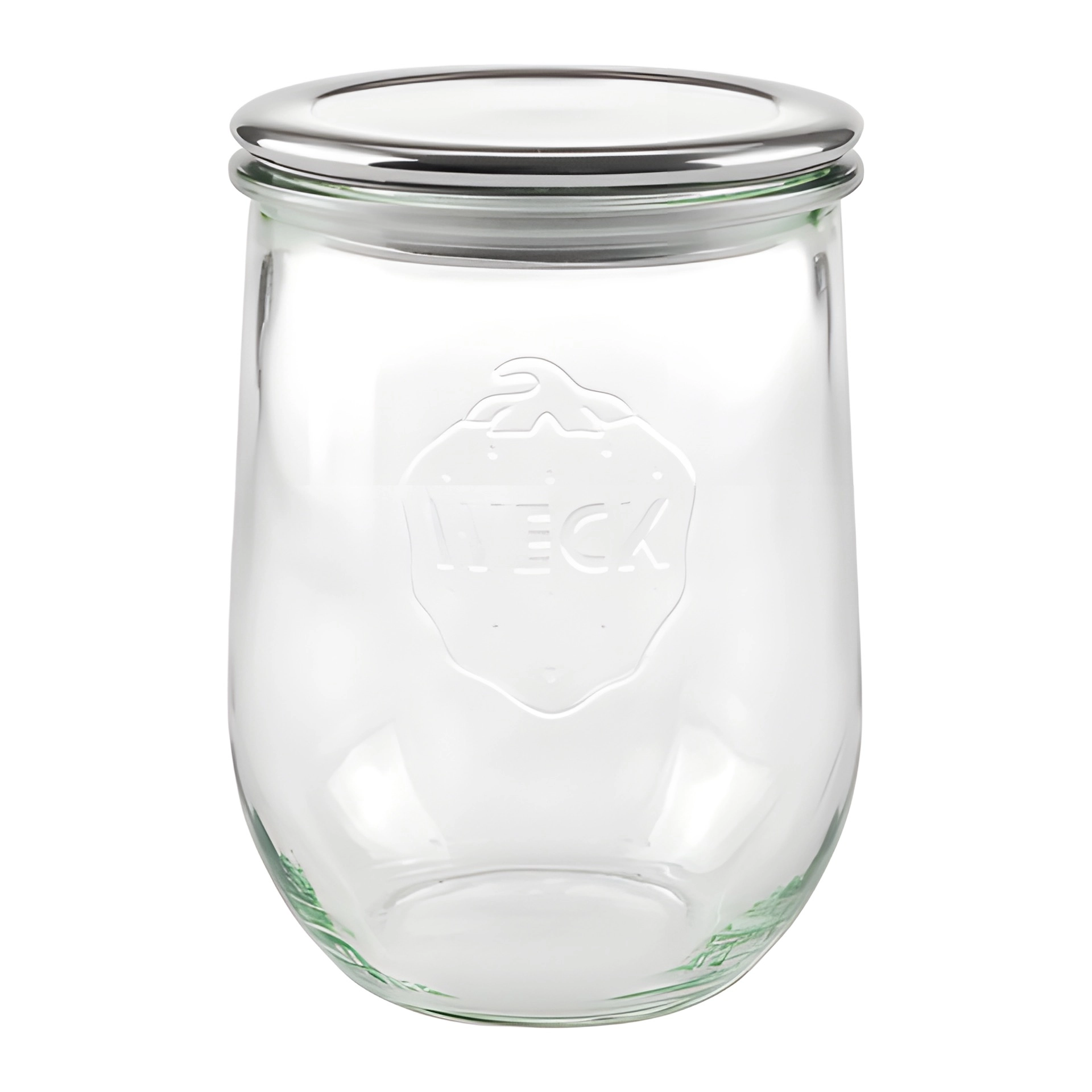 WECK-Glas 1 l mit HappyTappi RR 100 Edelstahldeckel